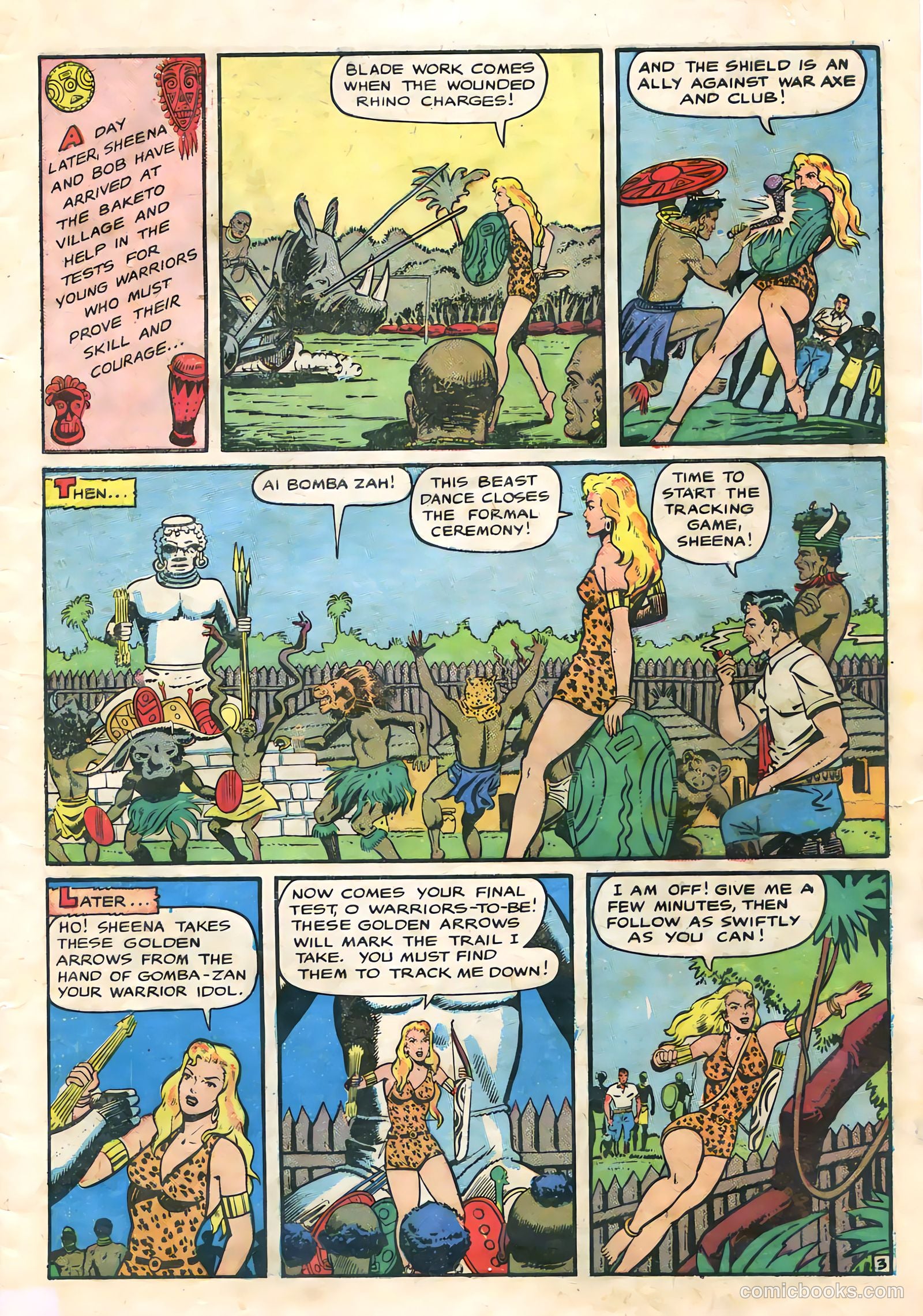 Sheena, Queen of the Jungle #9 (1950, Fiction House) — page 5 of 36