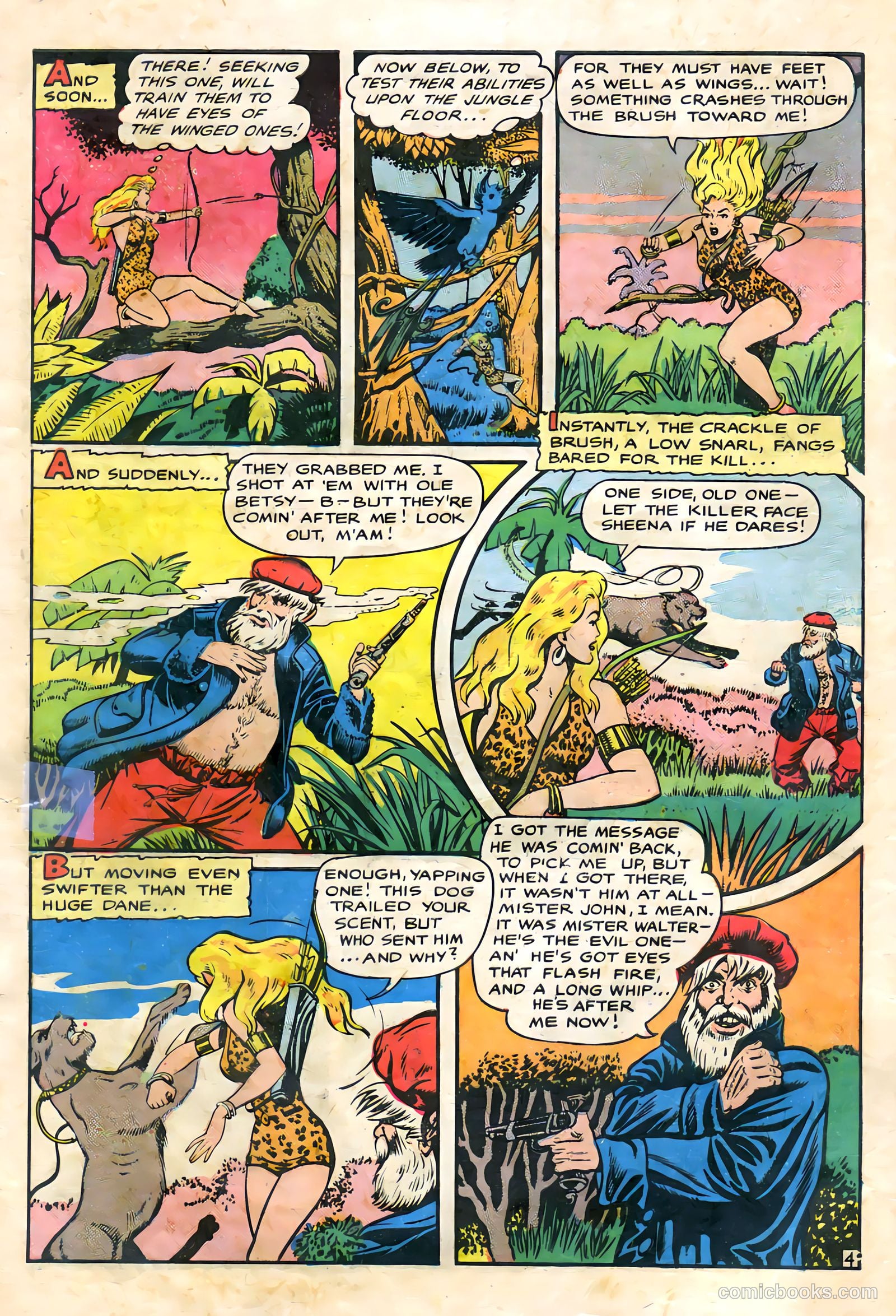 Sheena, Queen of the Jungle #9 (1950, Fiction House) — page 6 of 36