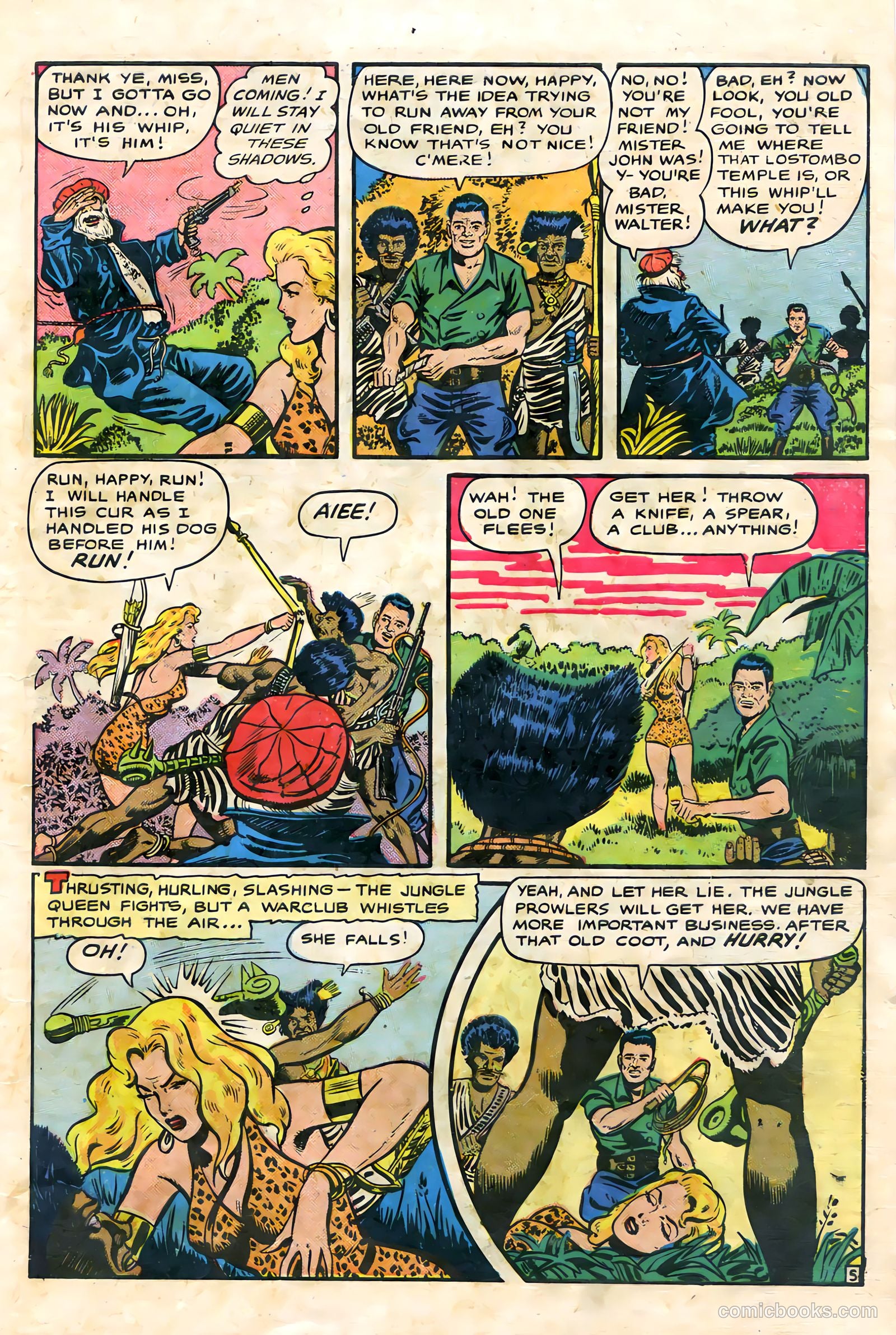 Sheena, Queen of the Jungle #9 (1950, Fiction House) — page 7 of 36