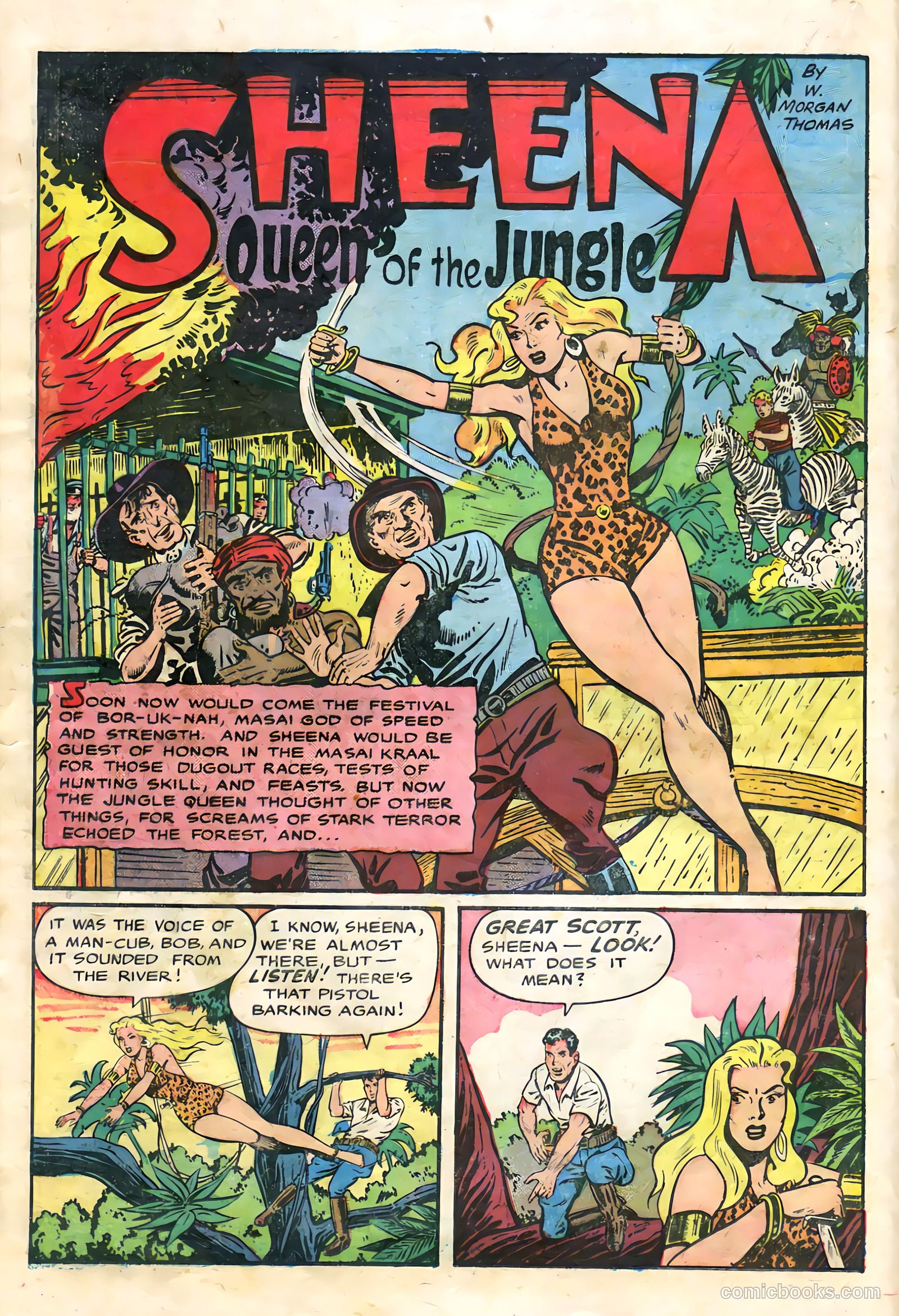 Sheena, Queen of the Jungle #9 (1950, Fiction House) — page 16 of 36