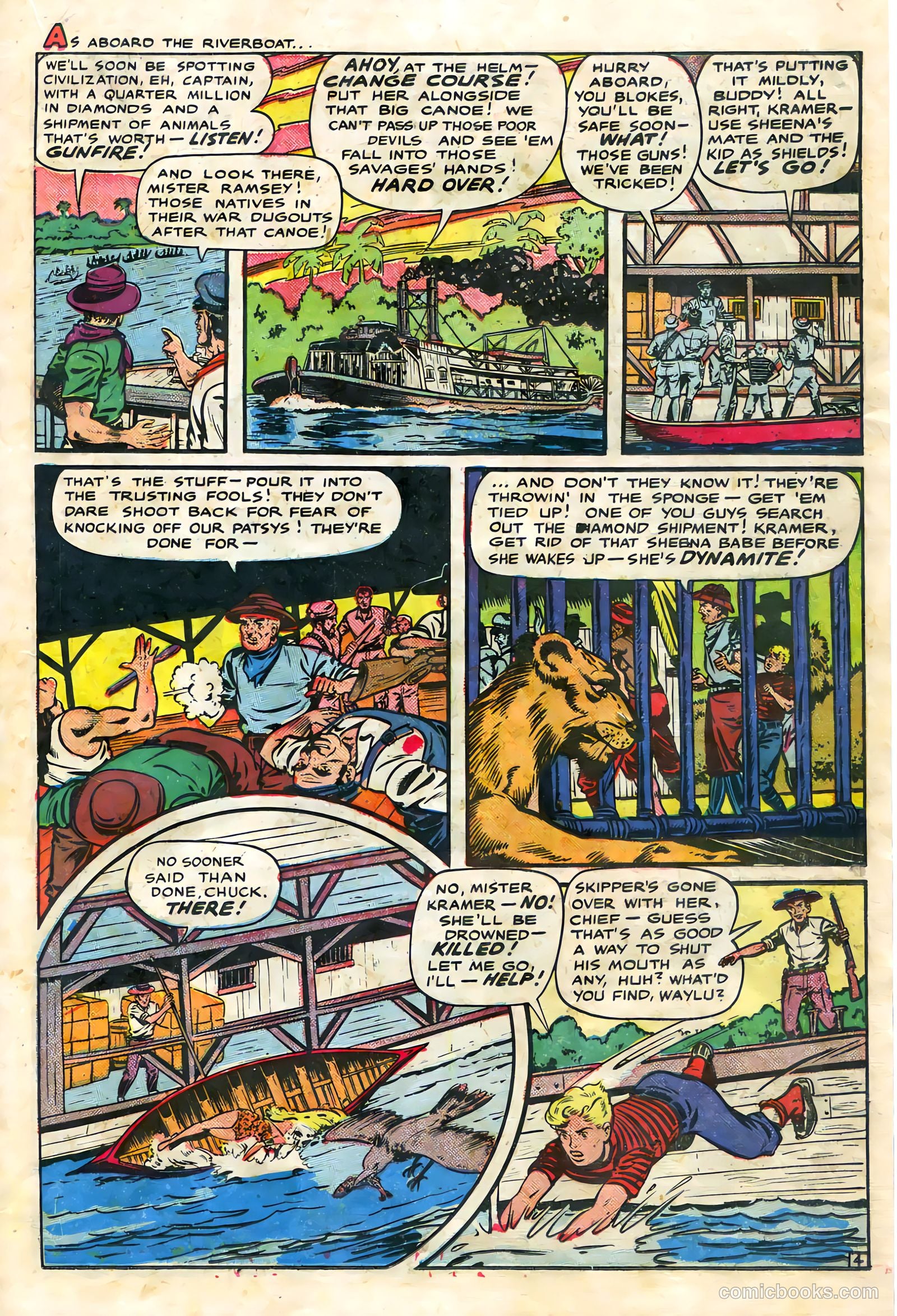 Sheena, Queen of the Jungle #9 (1950, Fiction House) — page 19 of 36