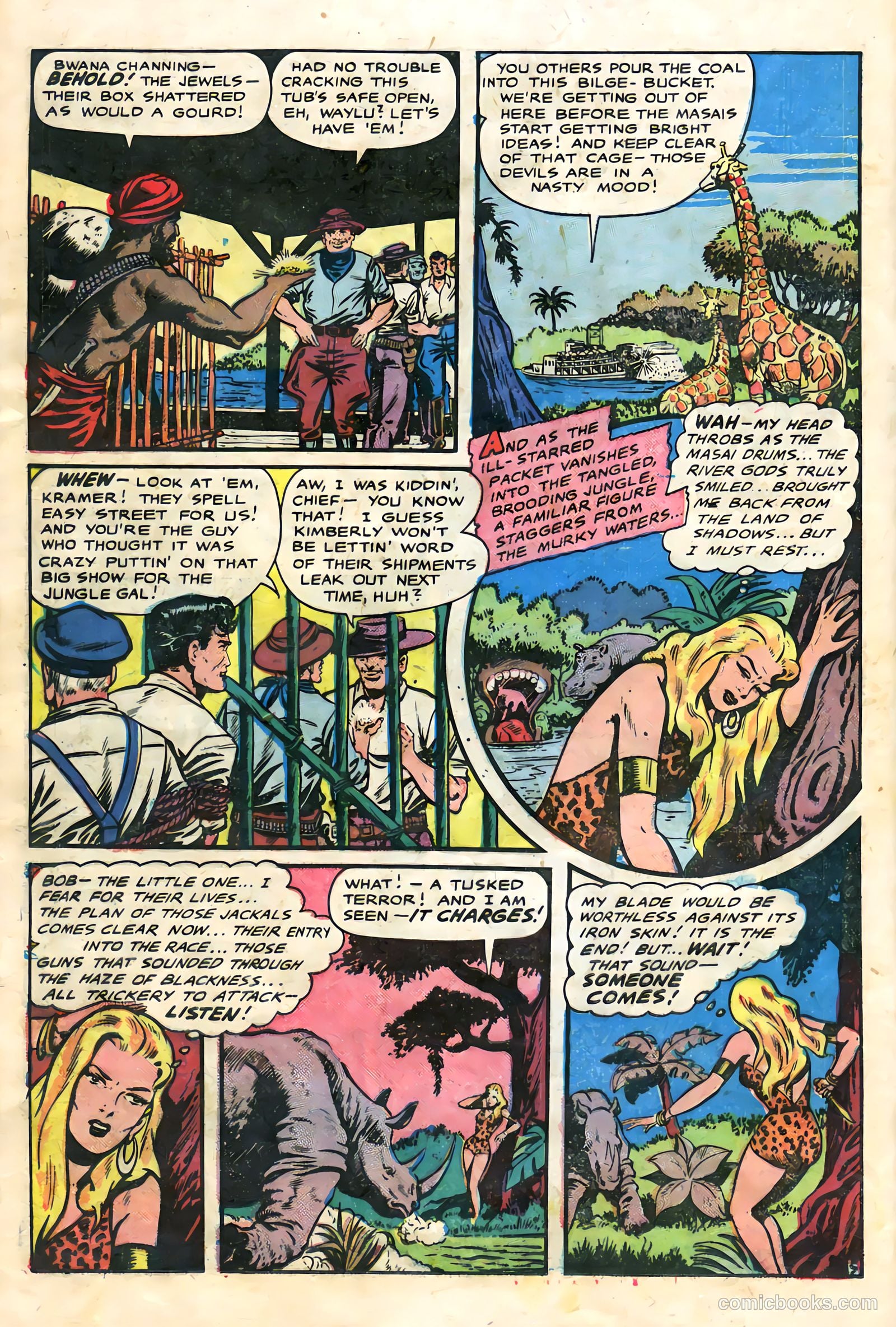 Sheena, Queen of the Jungle #9 (1950, Fiction House) — page 20 of 36