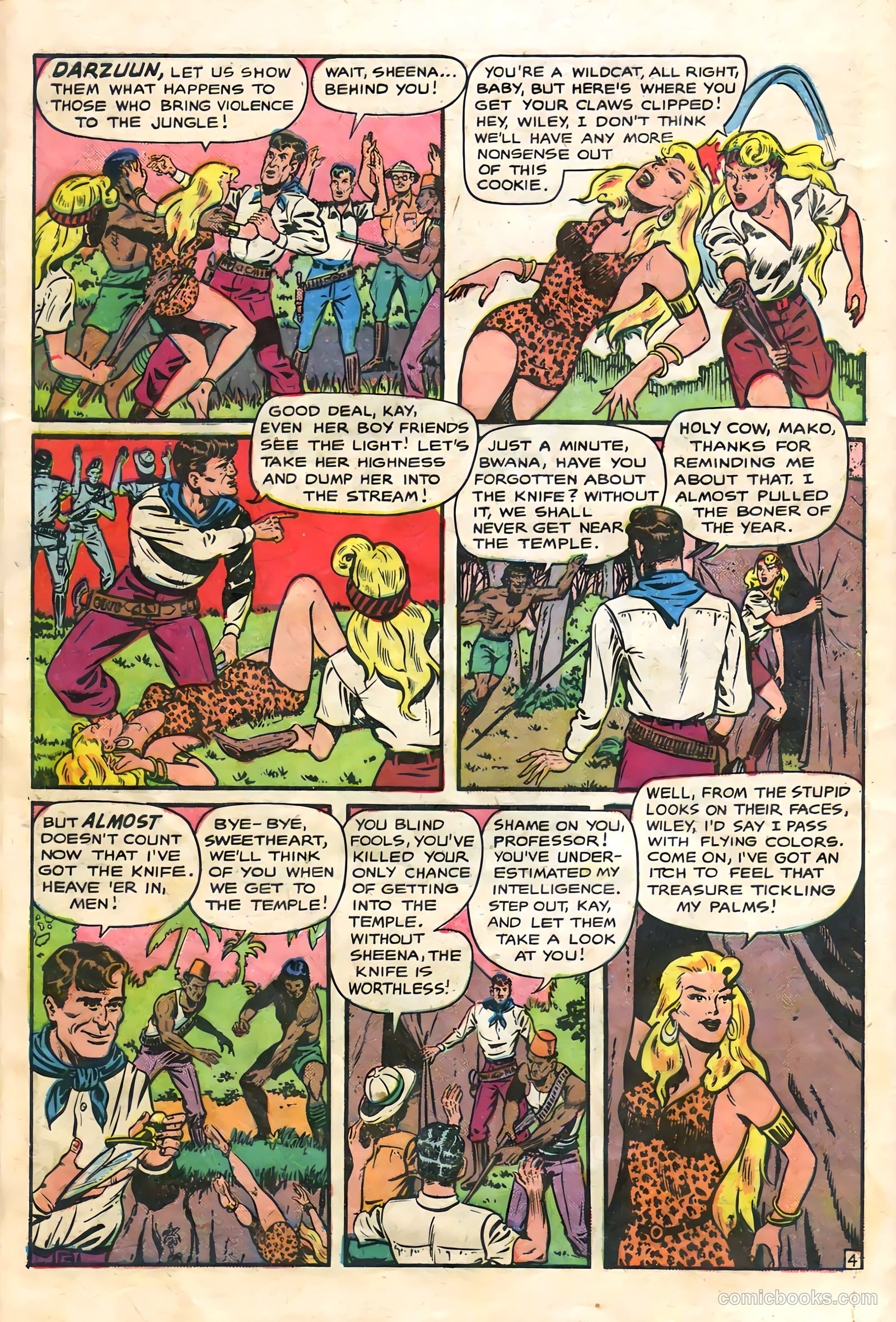 Sheena, Queen of the Jungle #9 (1950, Fiction House) — page 28 of 36