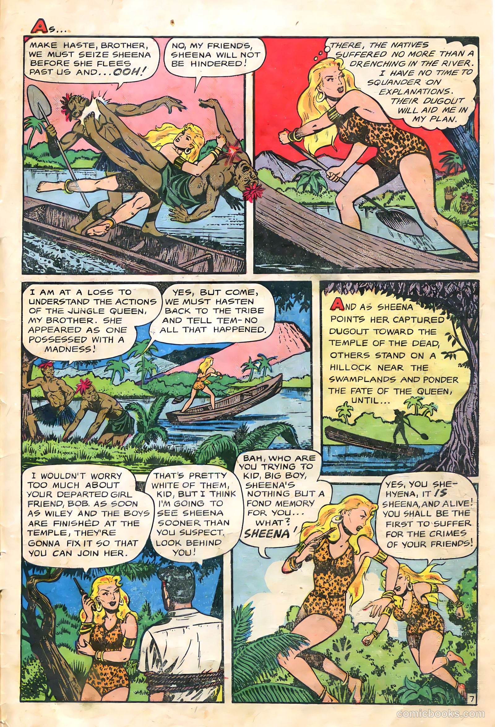 Sheena, Queen of the Jungle #9 (1950, Fiction House) — page 31 of 36
