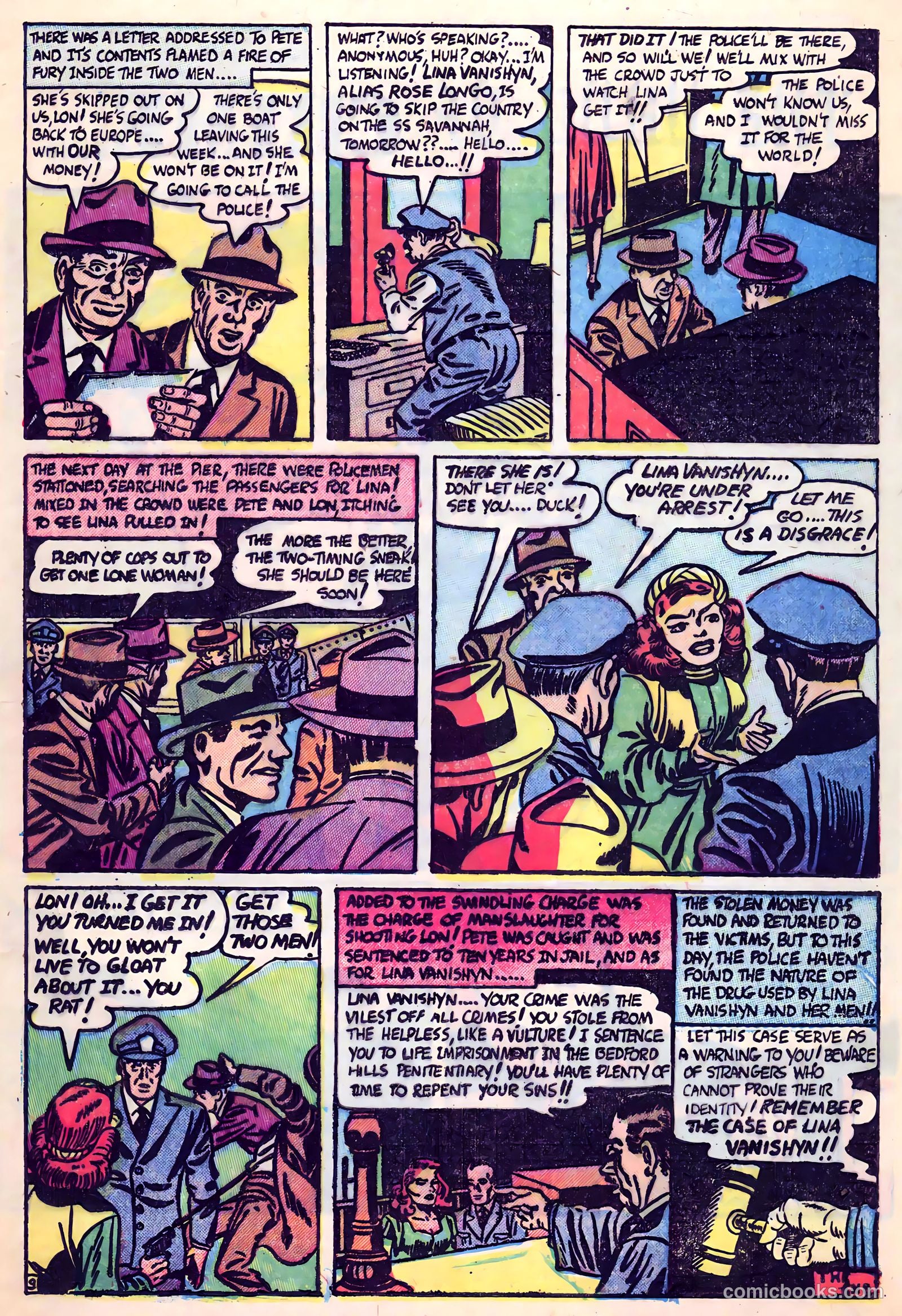 Shocking Mystery Cases #56 (1953) — page 21