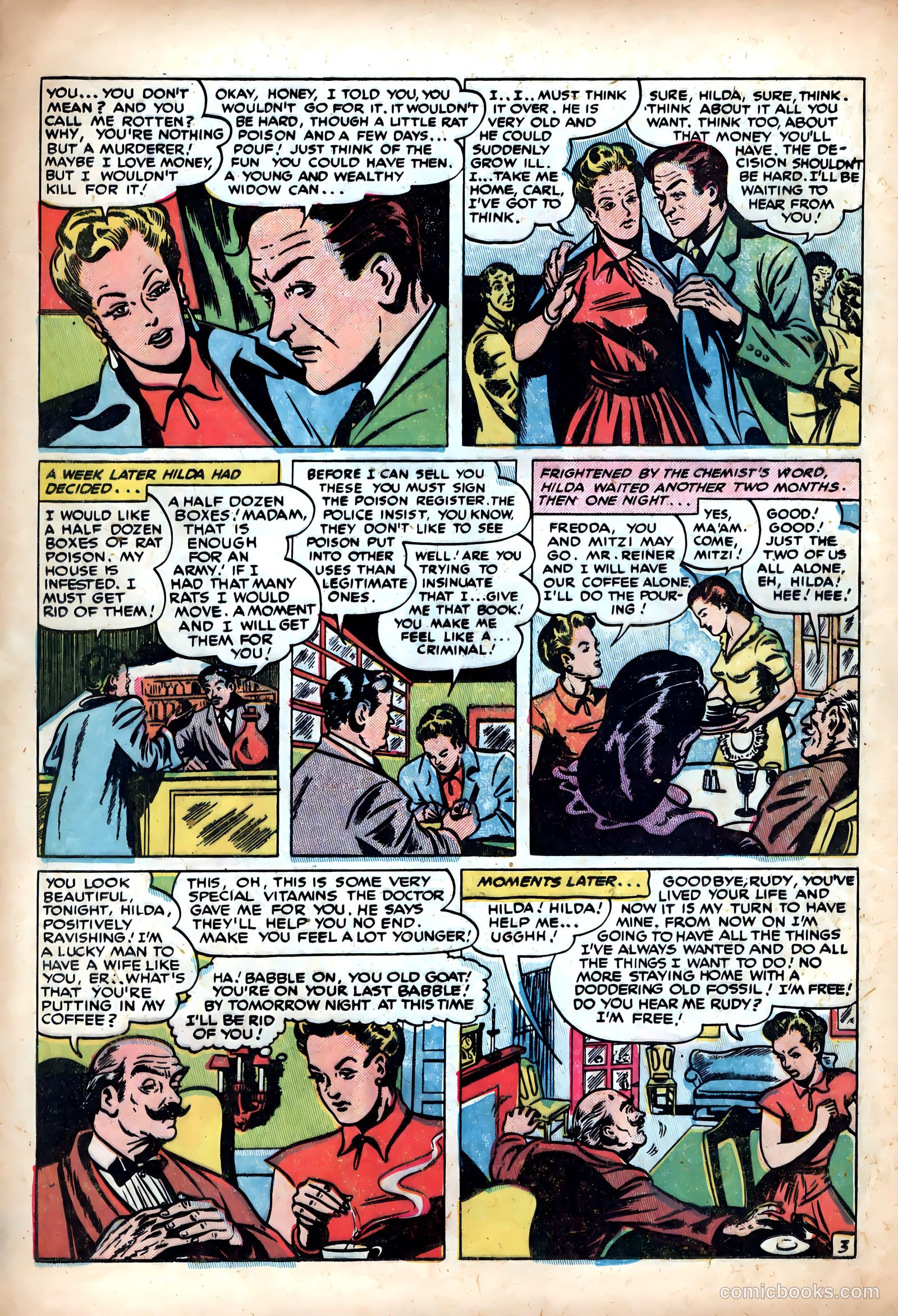 Shocking Mystery Cases #60 (1954) — page 14
