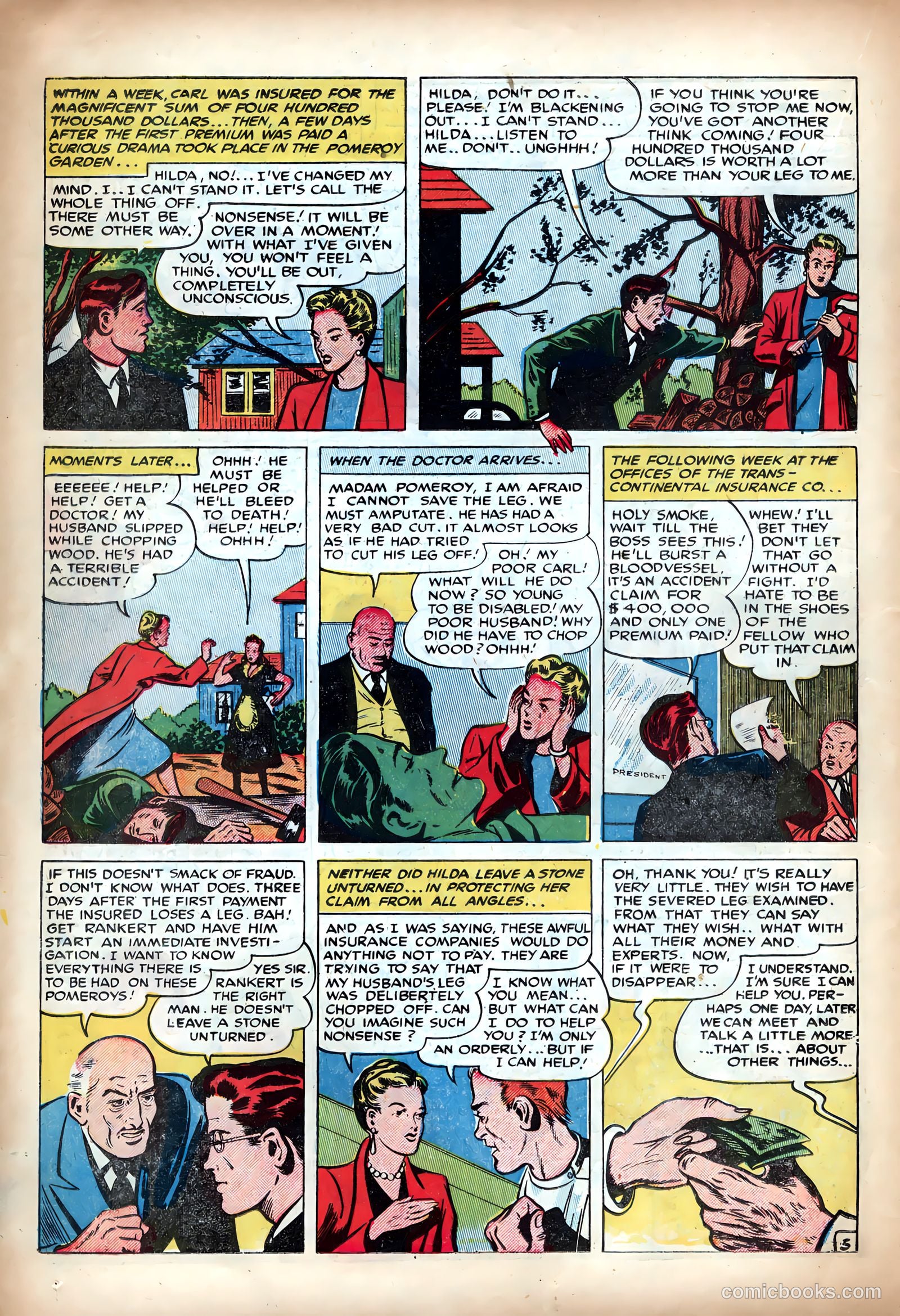 Shocking Mystery Cases #60 (1954) — page 16