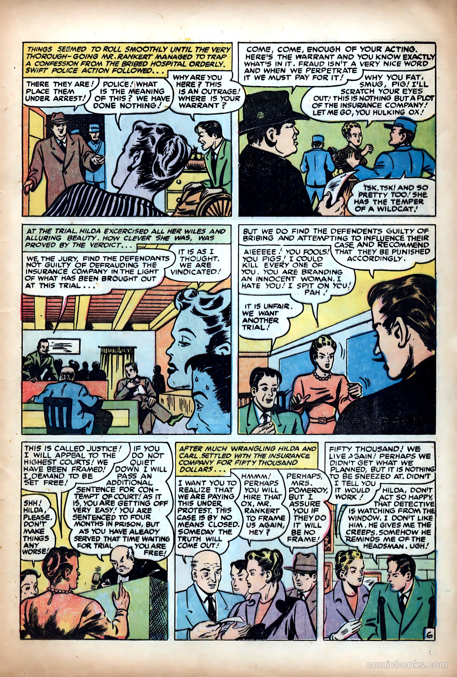 Shocking Mystery Cases #60 (1954) — page 17