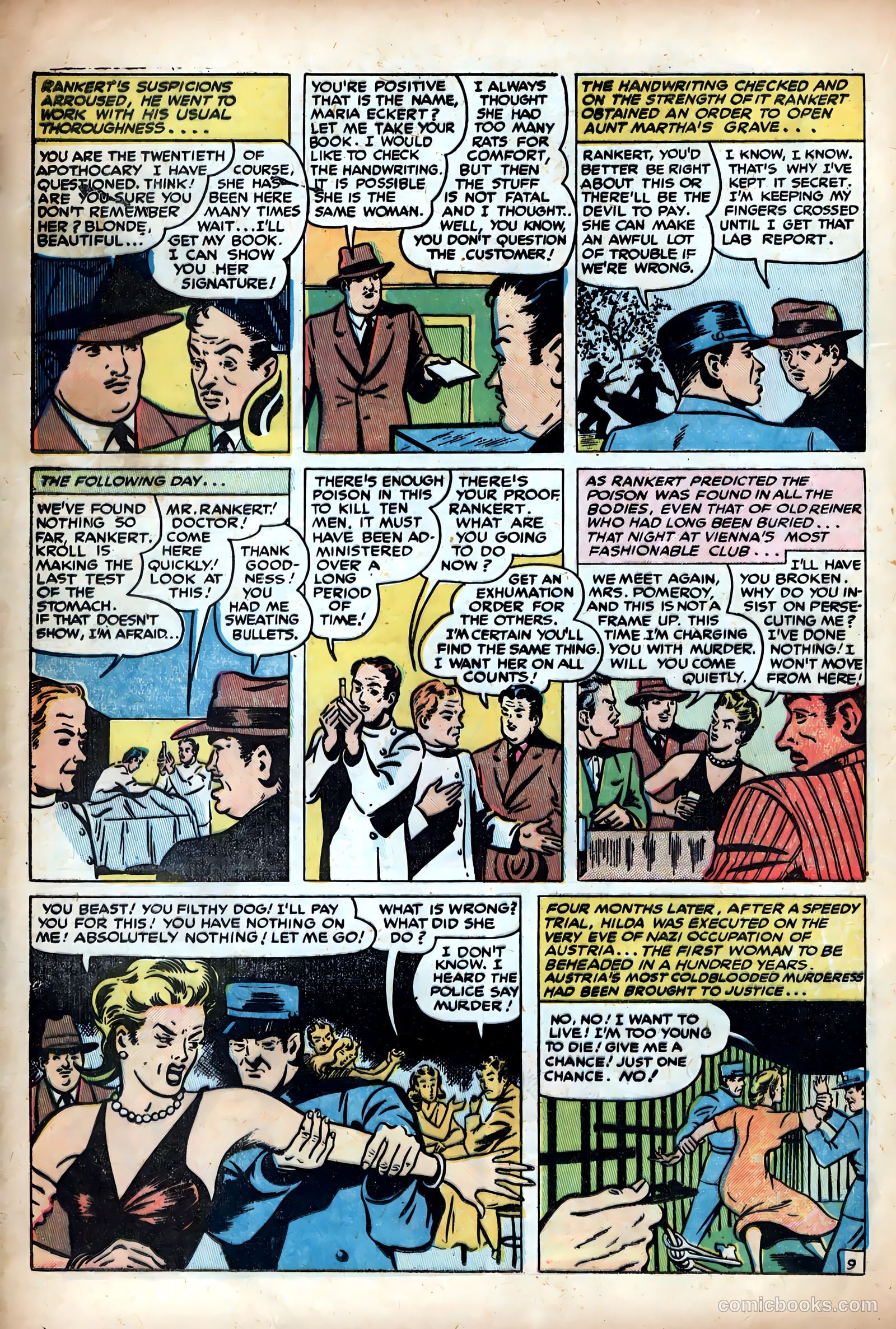 Shocking Mystery Cases #60 (1954) — page 20