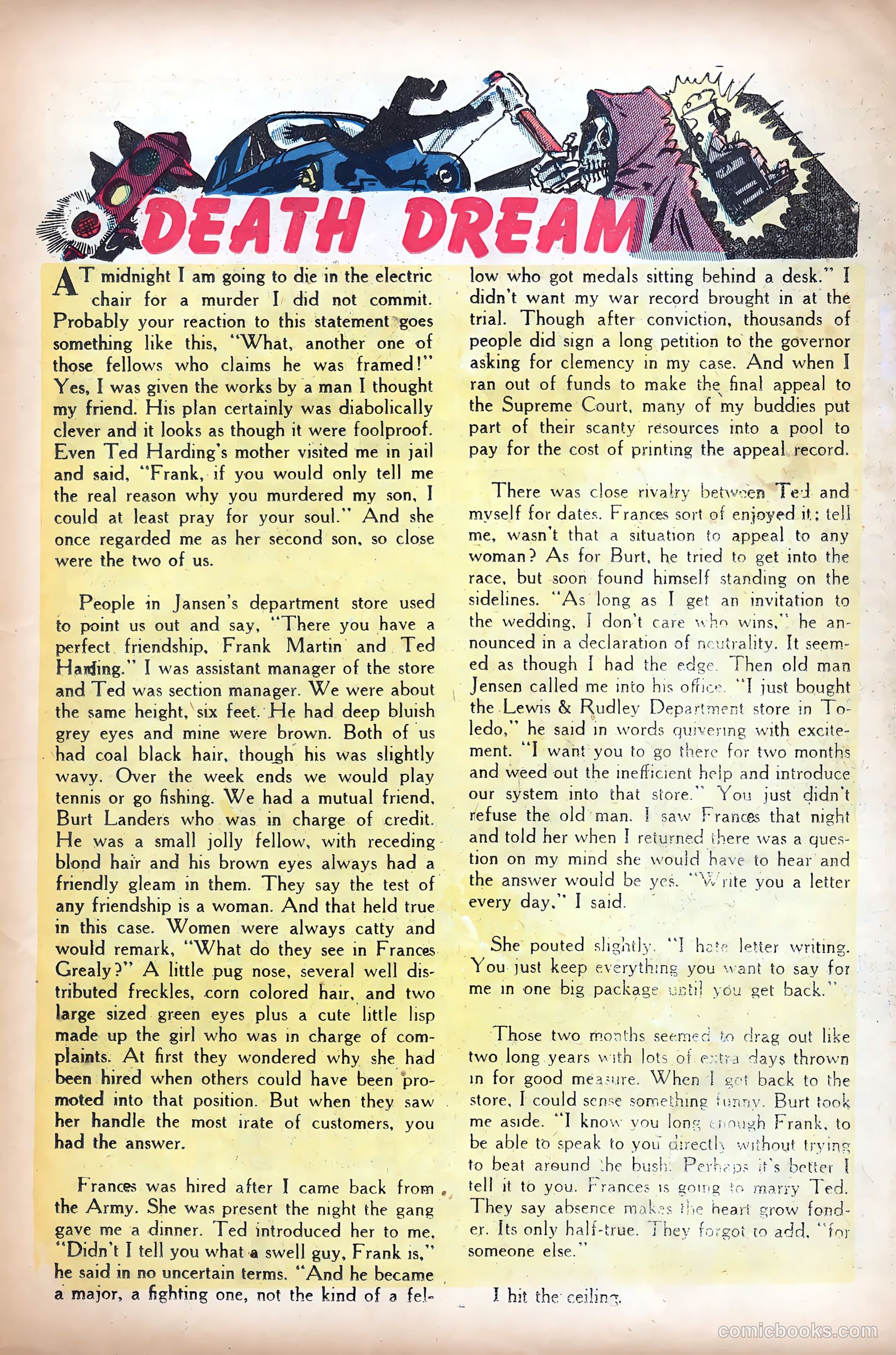Shocking Mystery Cases #60 (1954) — page 21