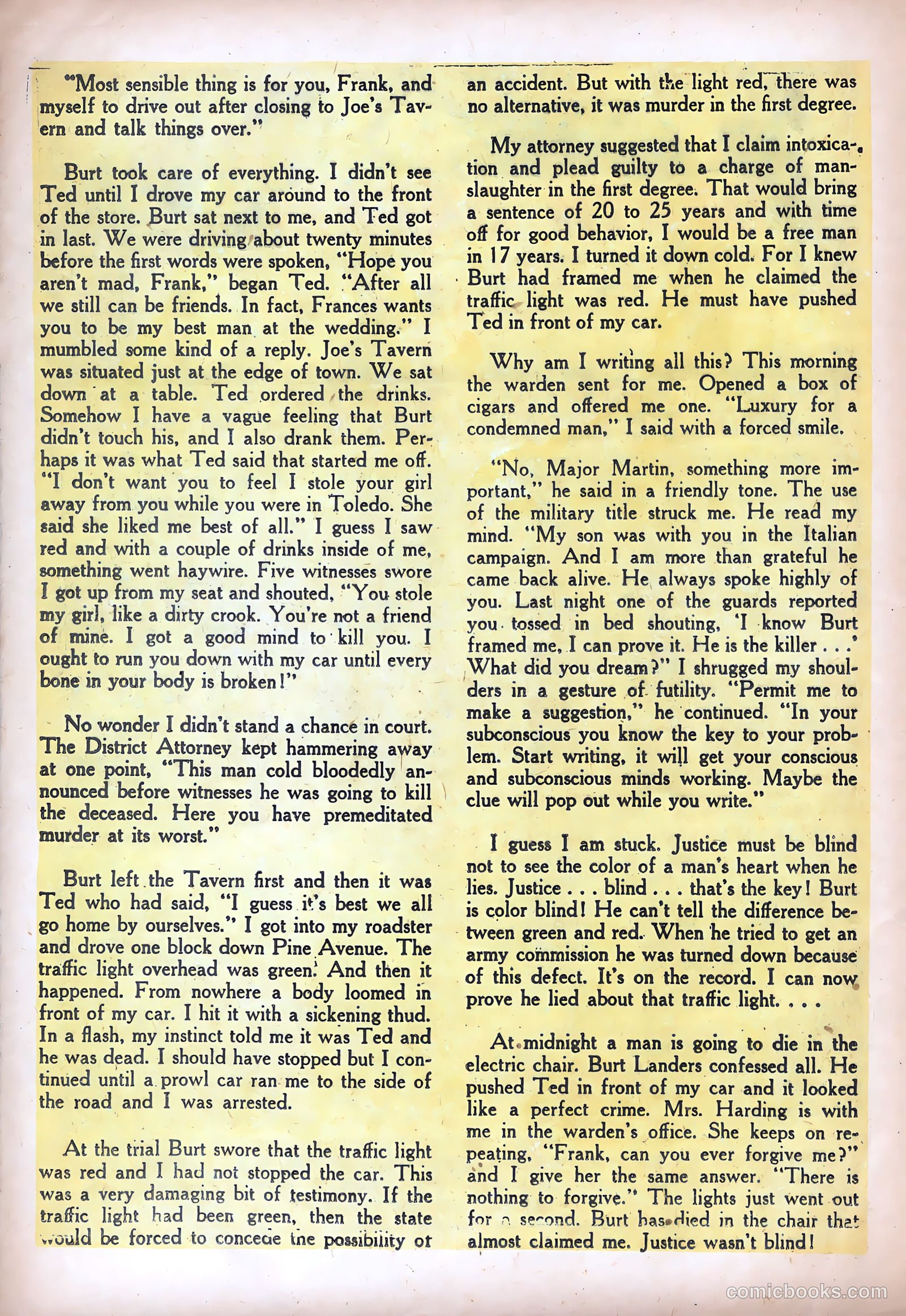 Shocking Mystery Cases #60 (1954) — page 22