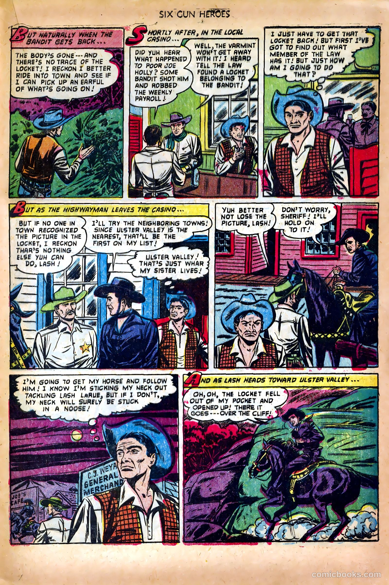 Six-Gun Heroes #18 (1953) — page 21 of 36