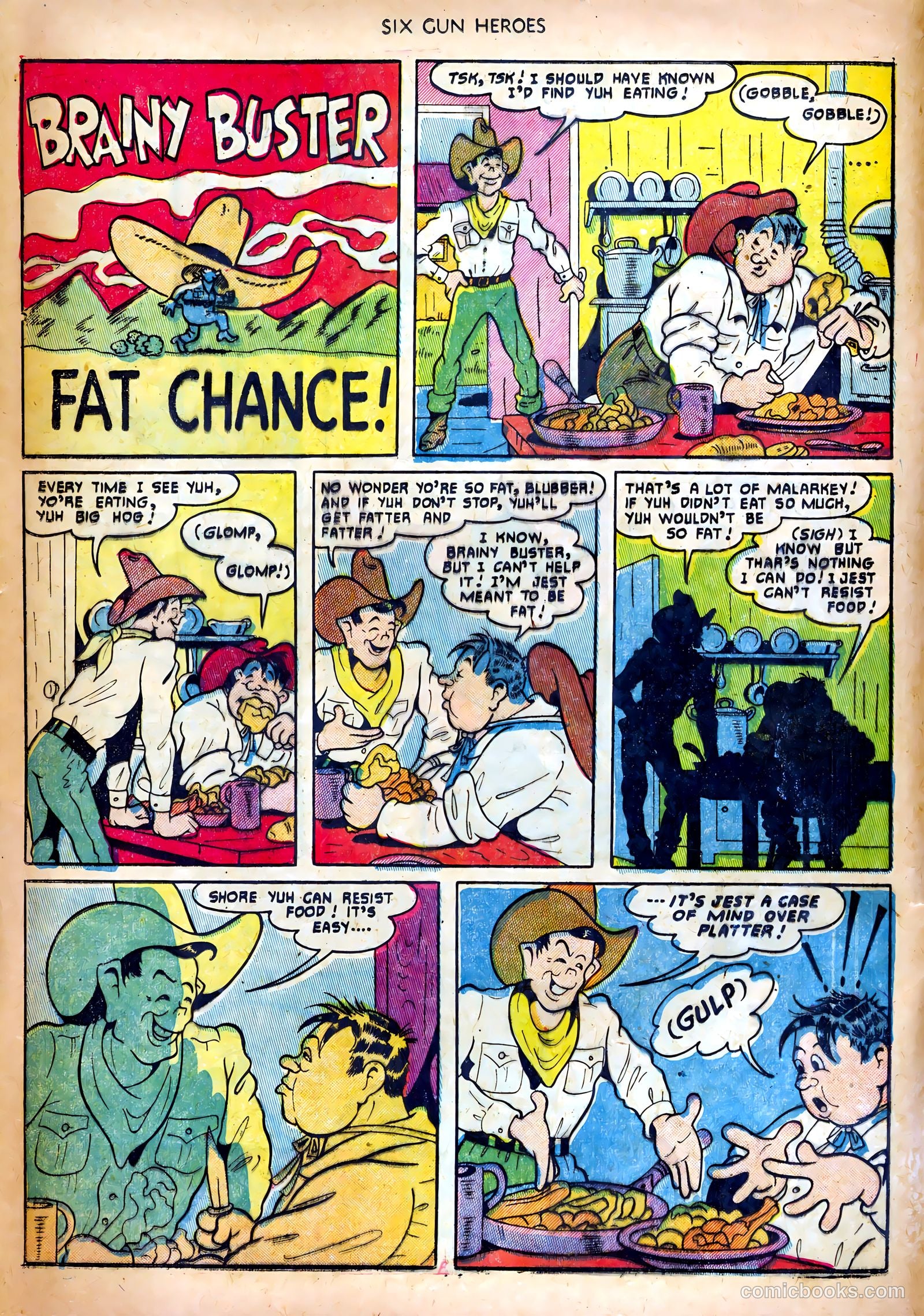 Six-Gun Heroes #18 (1951) — page 8 of 36