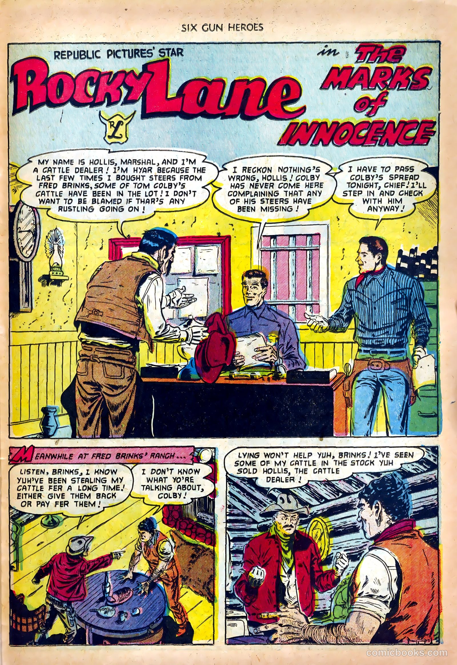 Six-Gun Heroes #18 (1951) — page 27 of 36