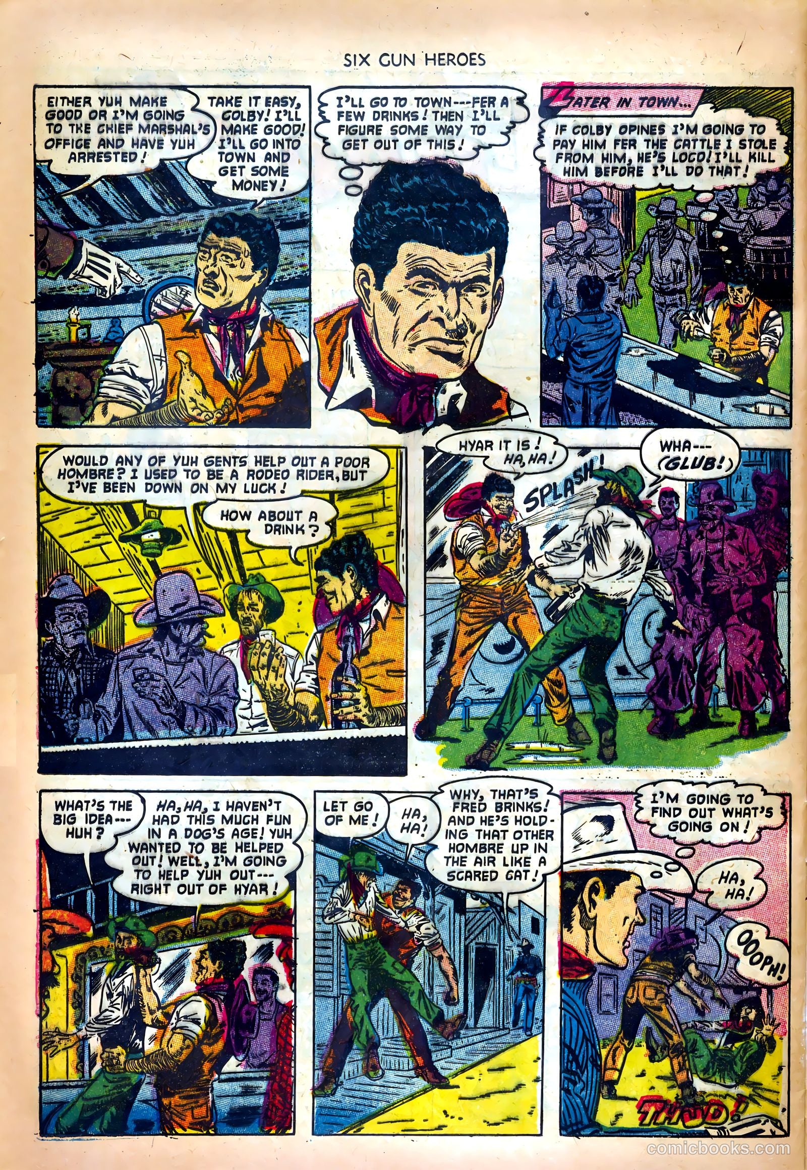 Six-Gun Heroes #18 (1951) — page 28 of 36