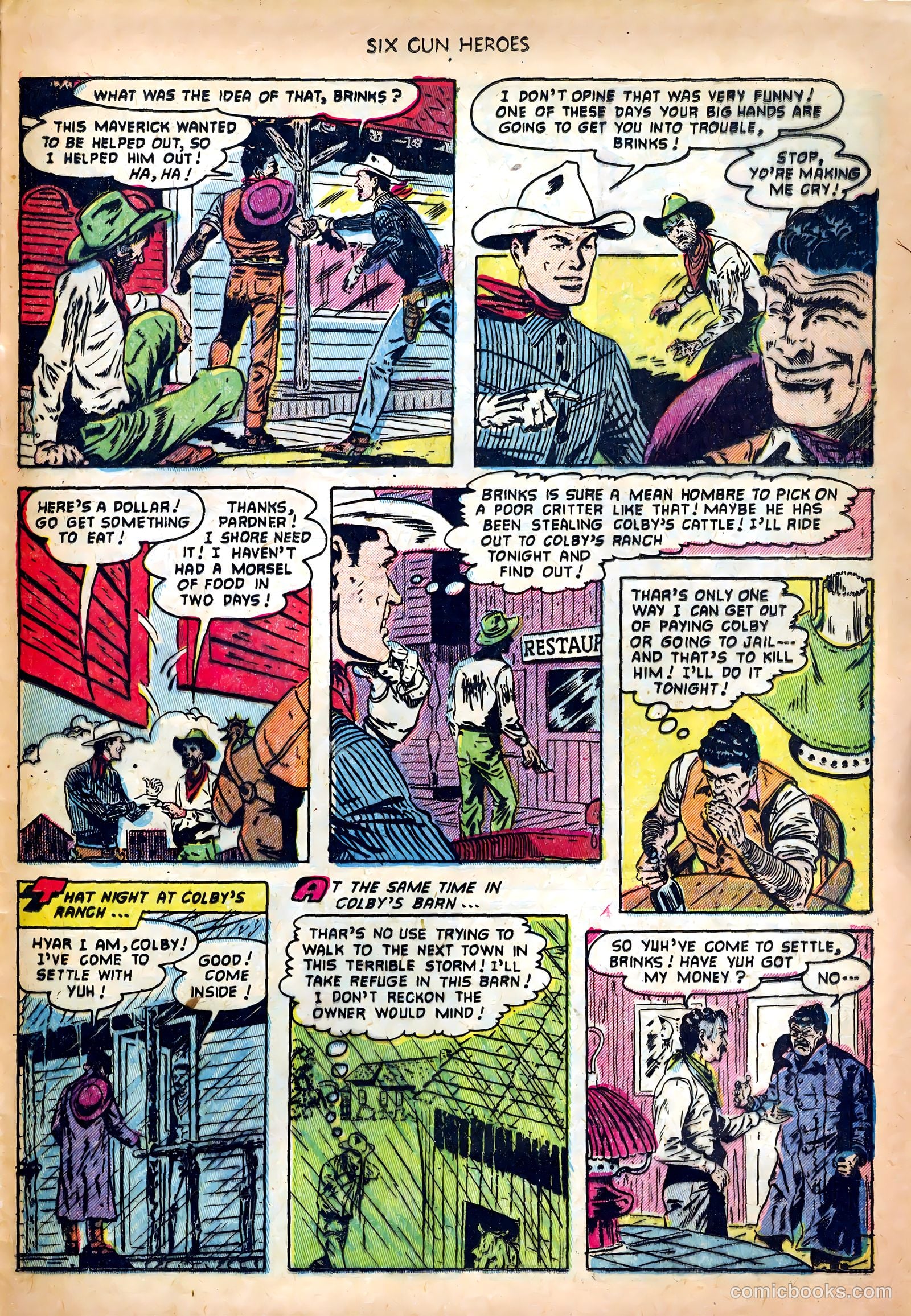 Six-Gun Heroes #18 (1951) — page 29 of 36