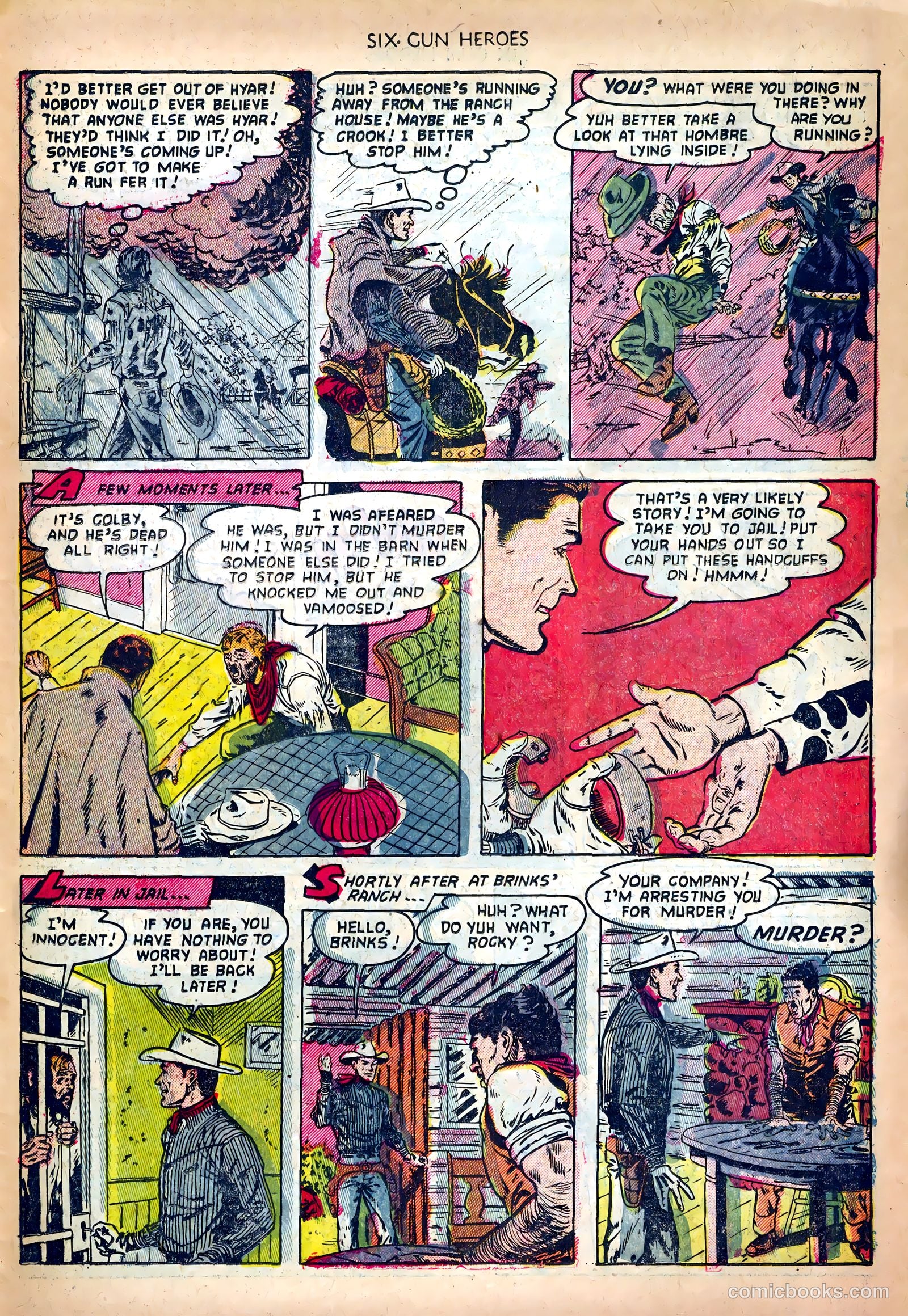 Six-Gun Heroes #18 (1951) — page 31 of 36