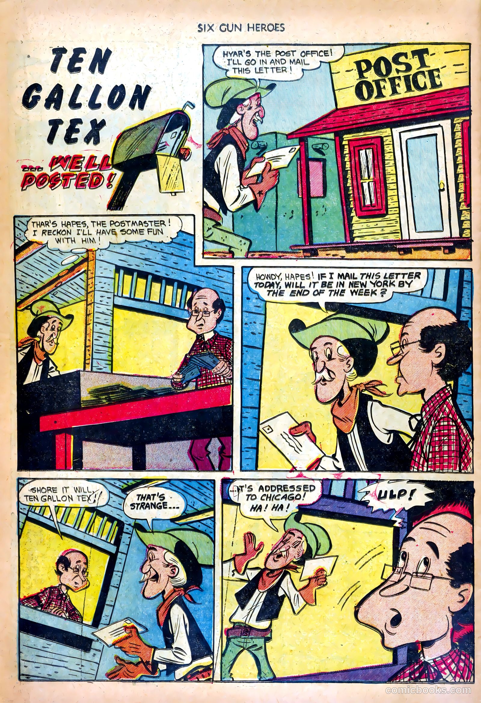 Six-Gun Heroes #18 (1951) — page 34 of 36