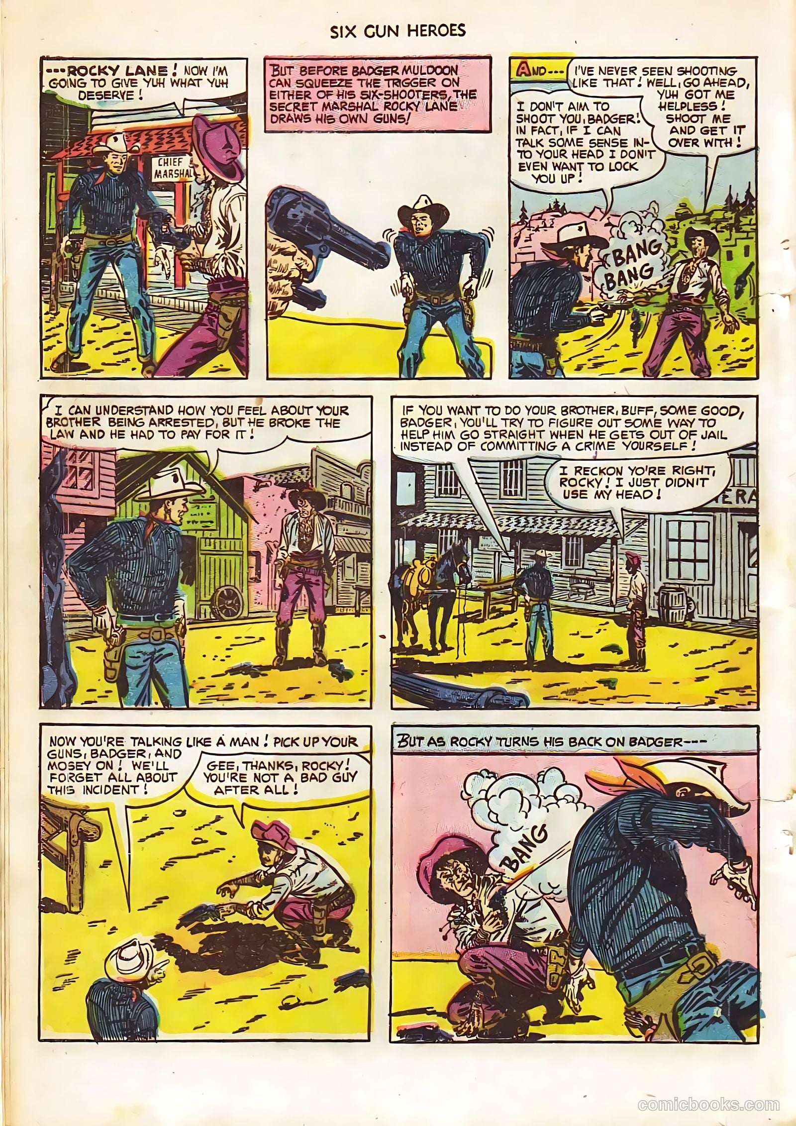 Six-Gun Heroes #20 (1953) — page 16 of 34