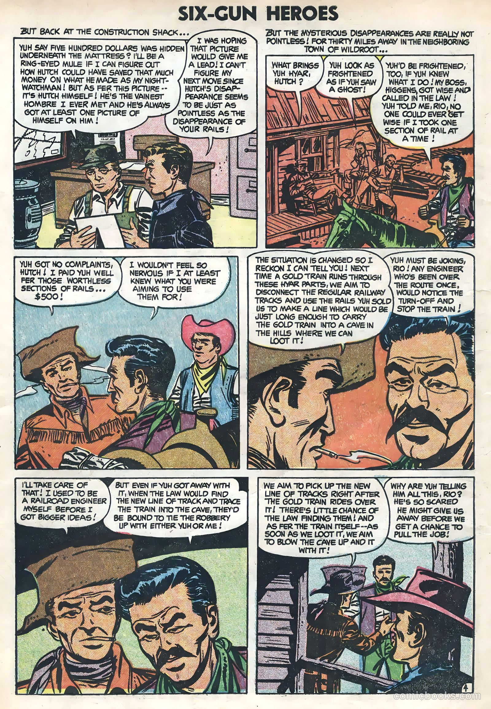 Six-Gun Heroes #26 (1954) — page 6 of 33