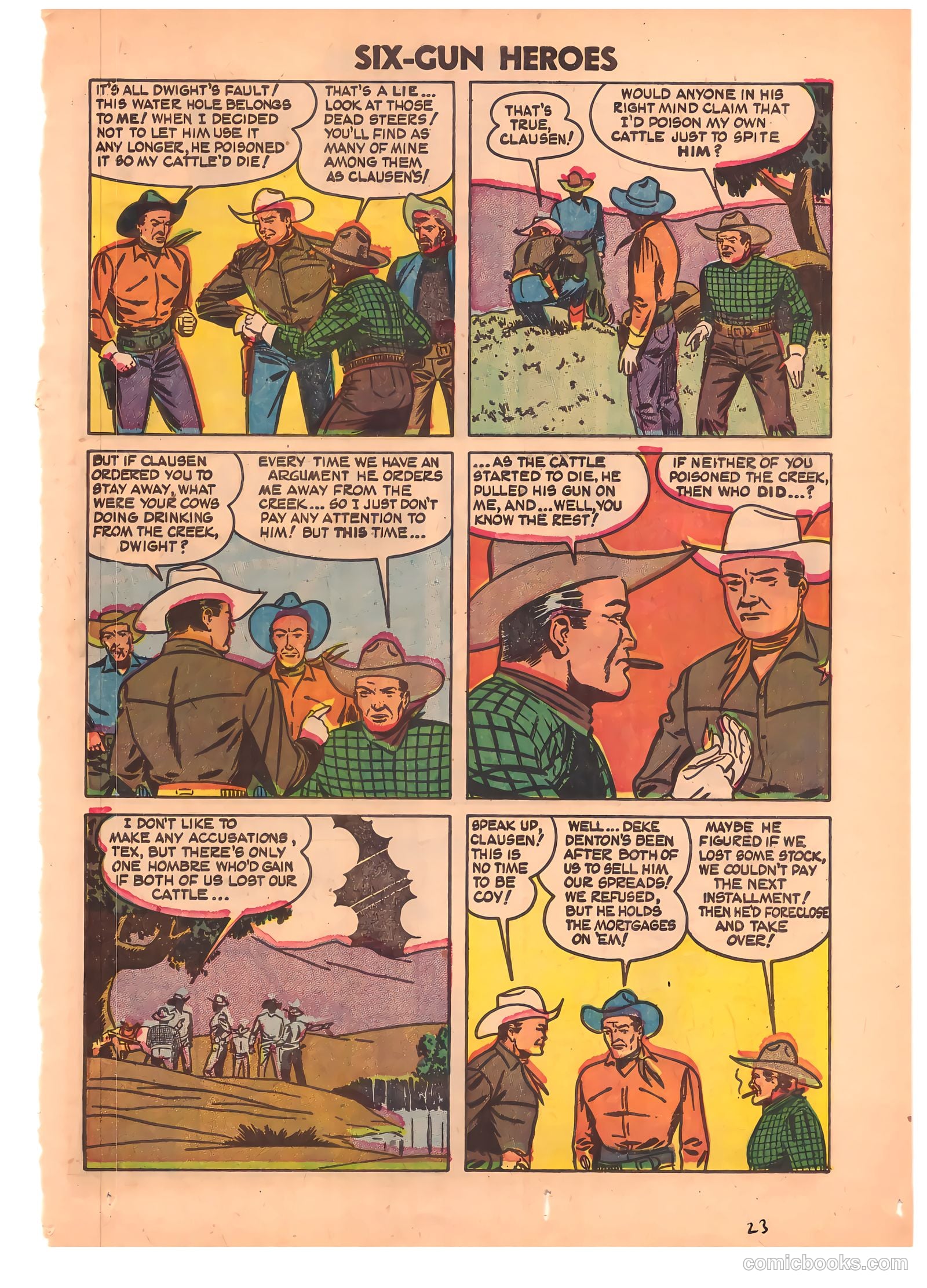 Six-Gun Heroes #26 (1954) — page 22 of 33