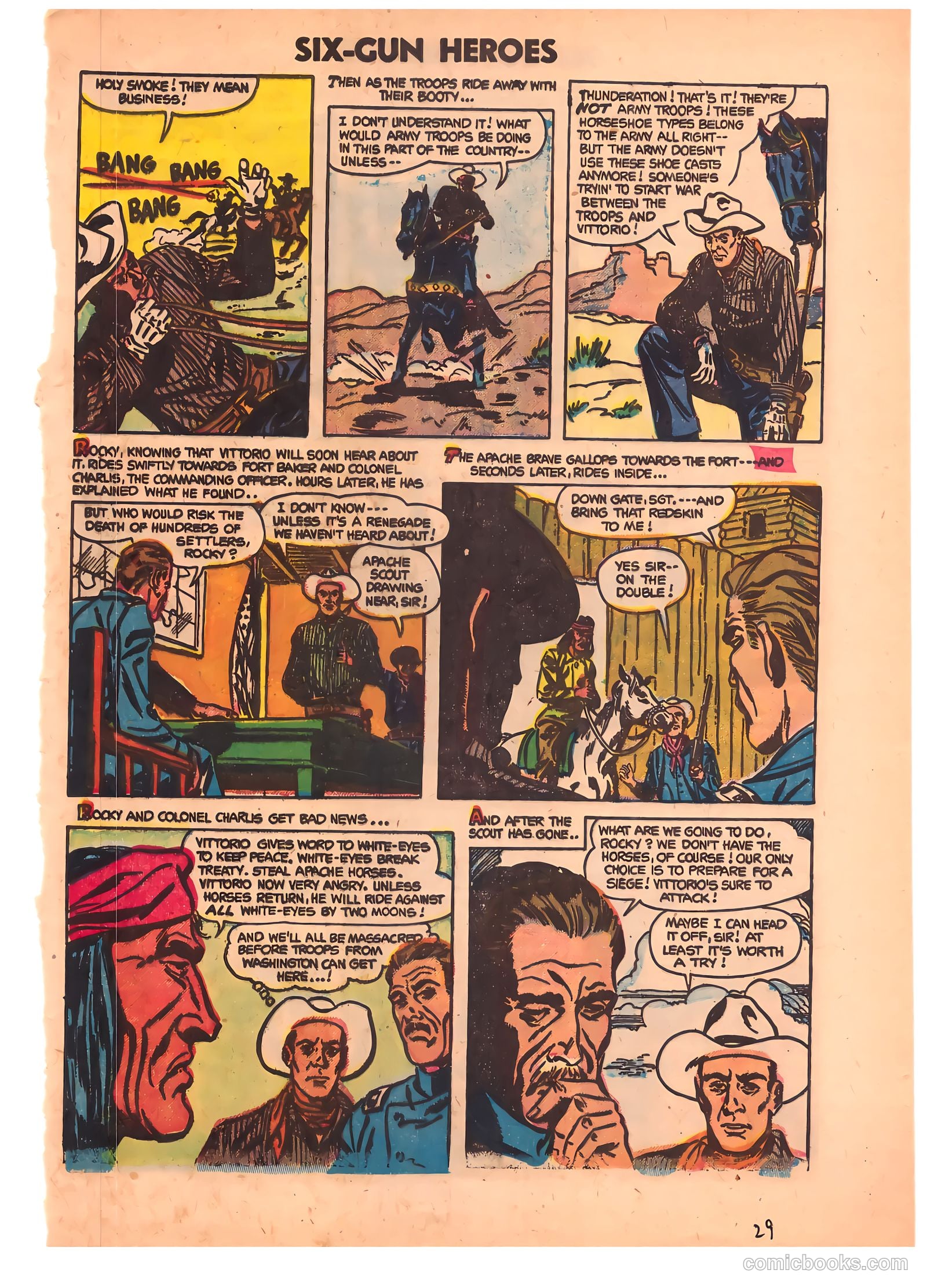 Six-Gun Heroes #26 (1954) — page 28 of 33