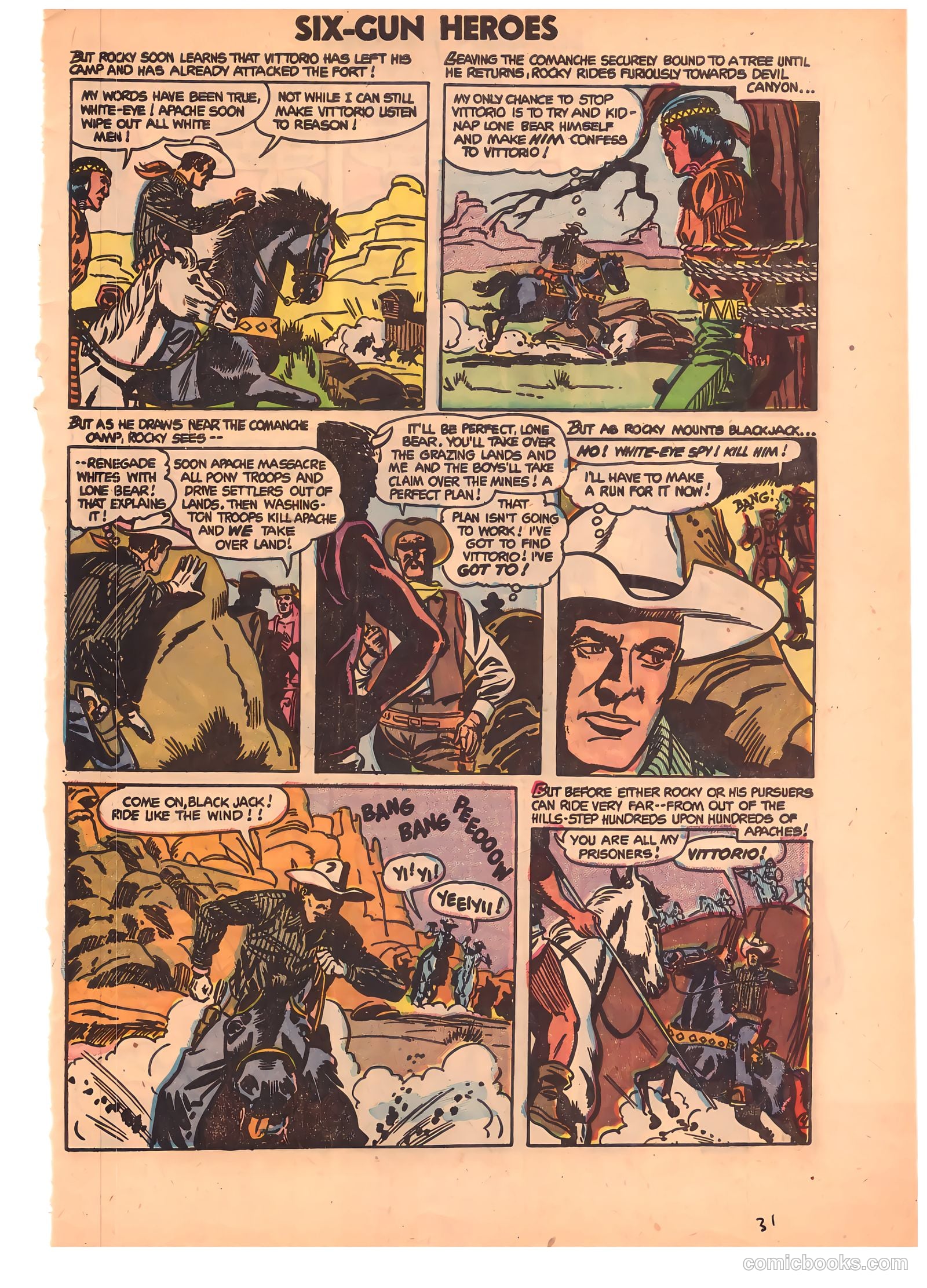 Six-Gun Heroes #26 (1954) — page 30 of 33
