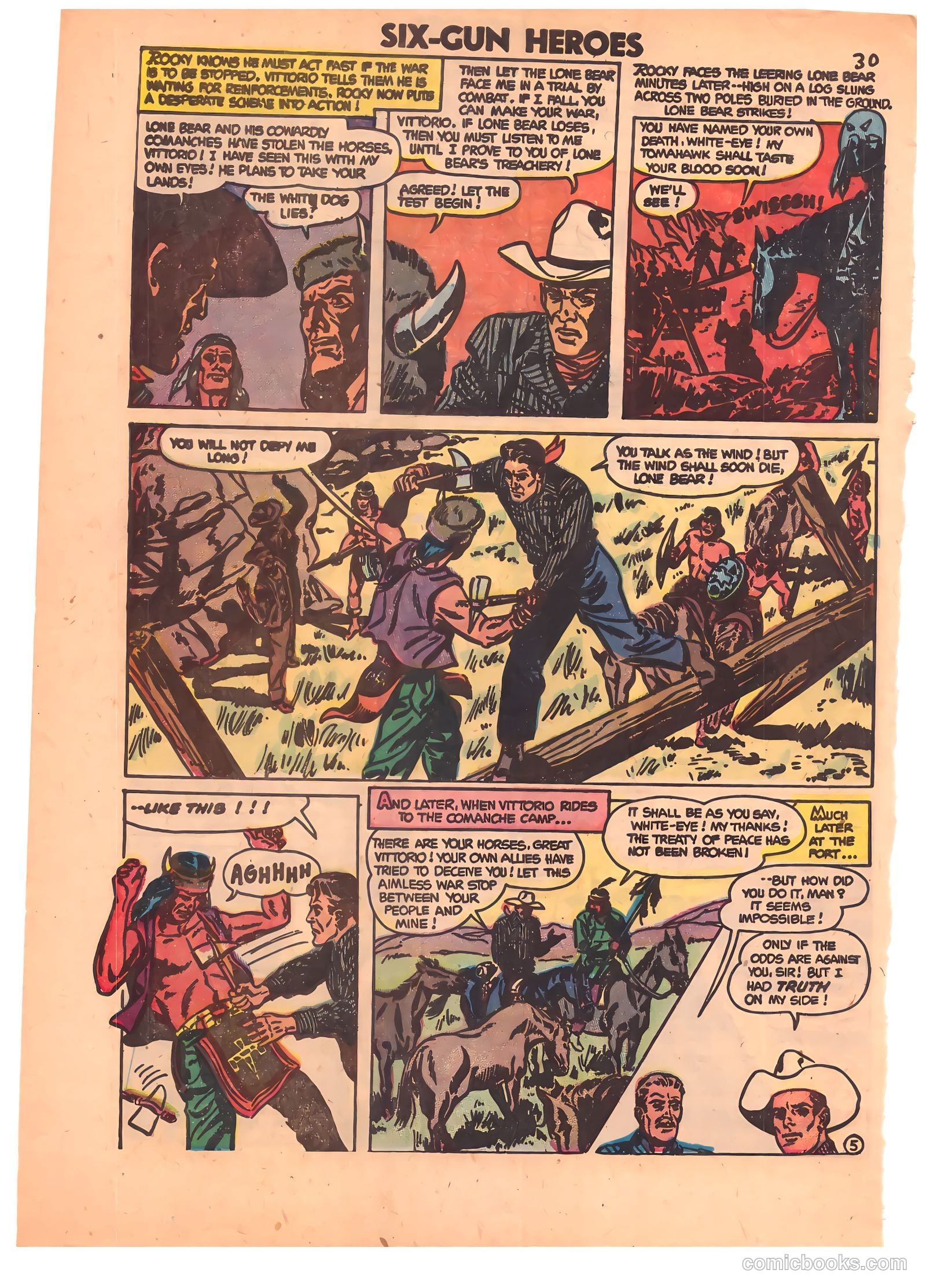 Six-Gun Heroes #26 (1954) — page 31 of 33