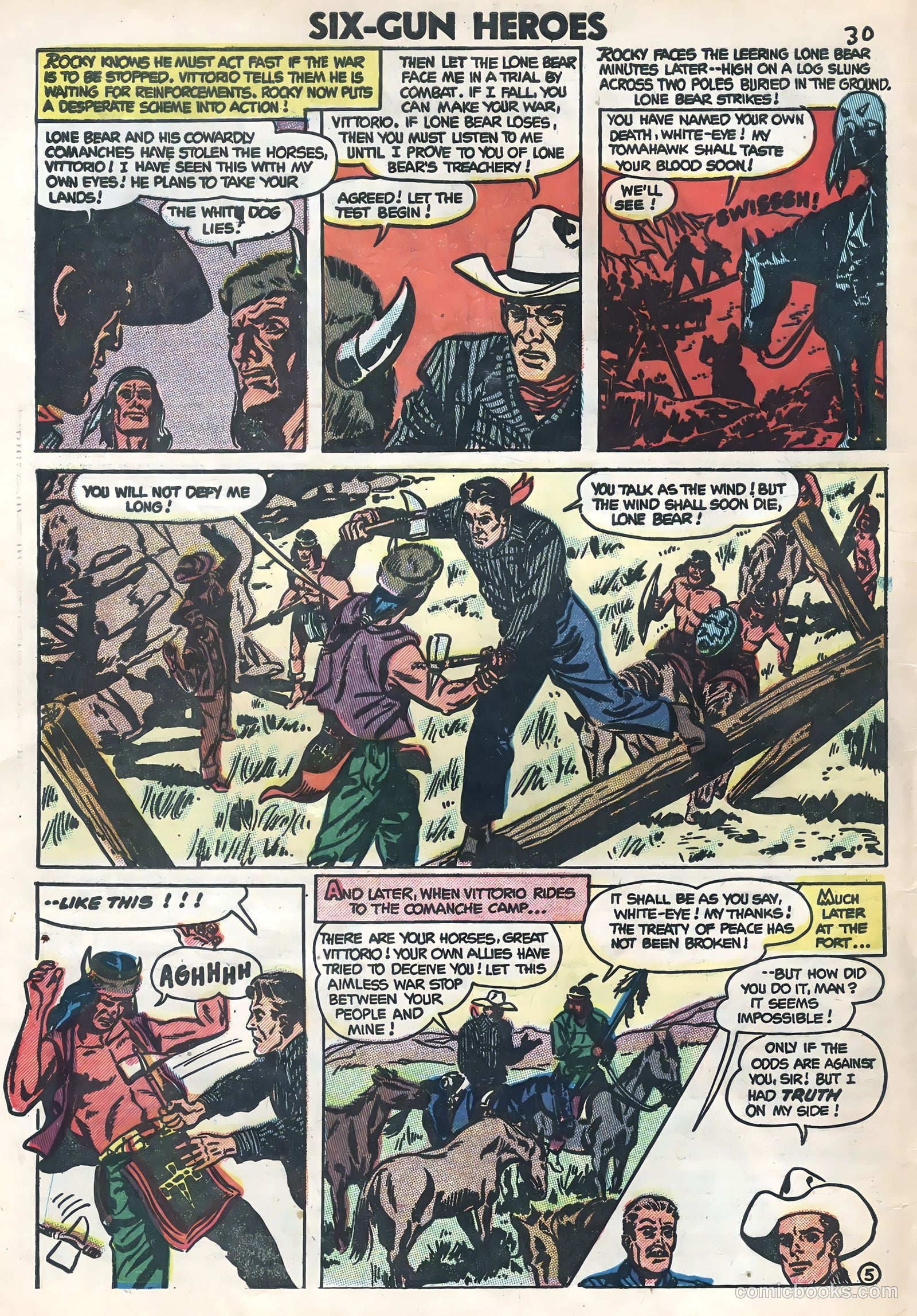 Six-Gun Heroes #26 (1954) — page 32 of 33