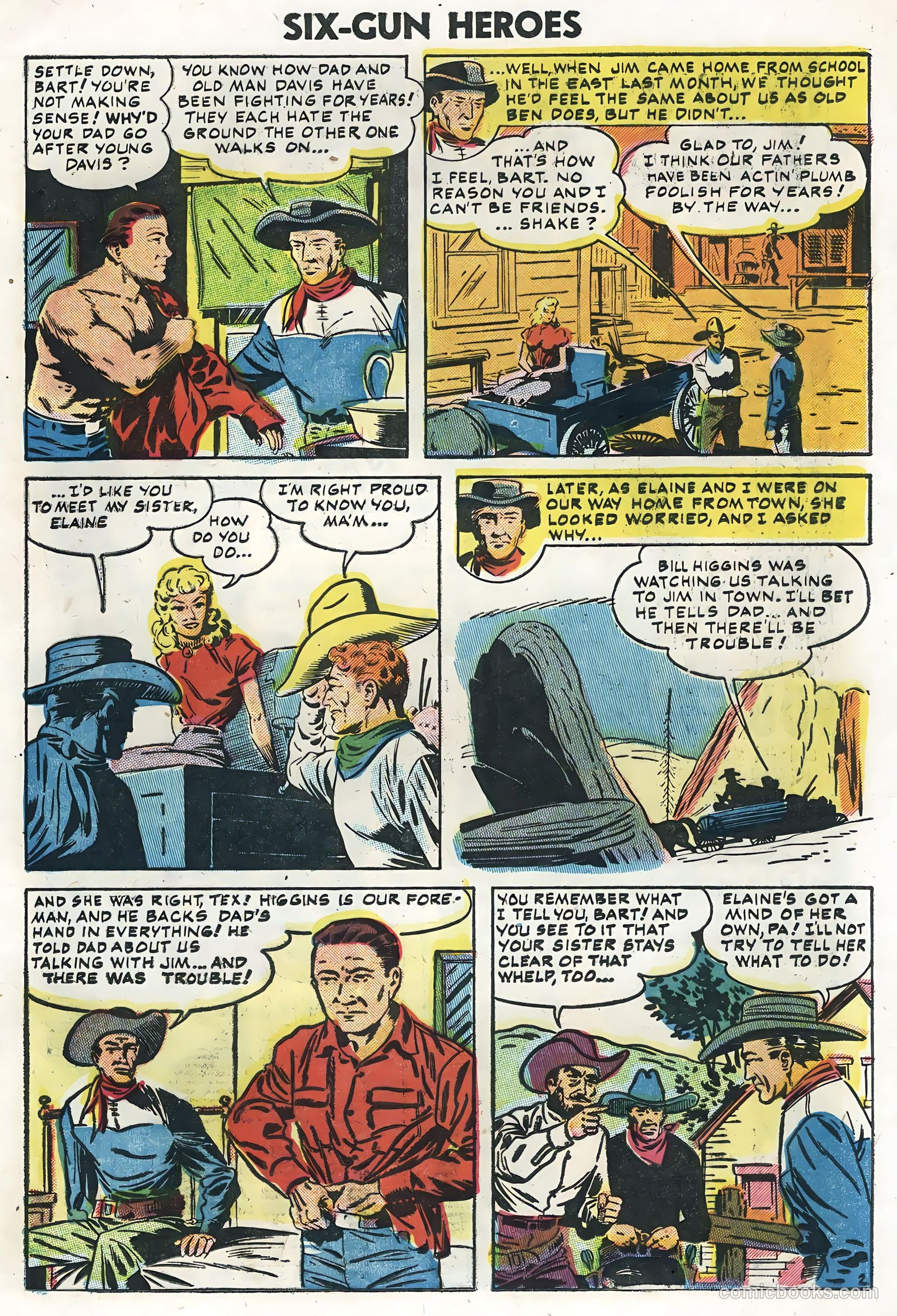 Six-Gun Heroes #33 (1955) — page 21 of 33