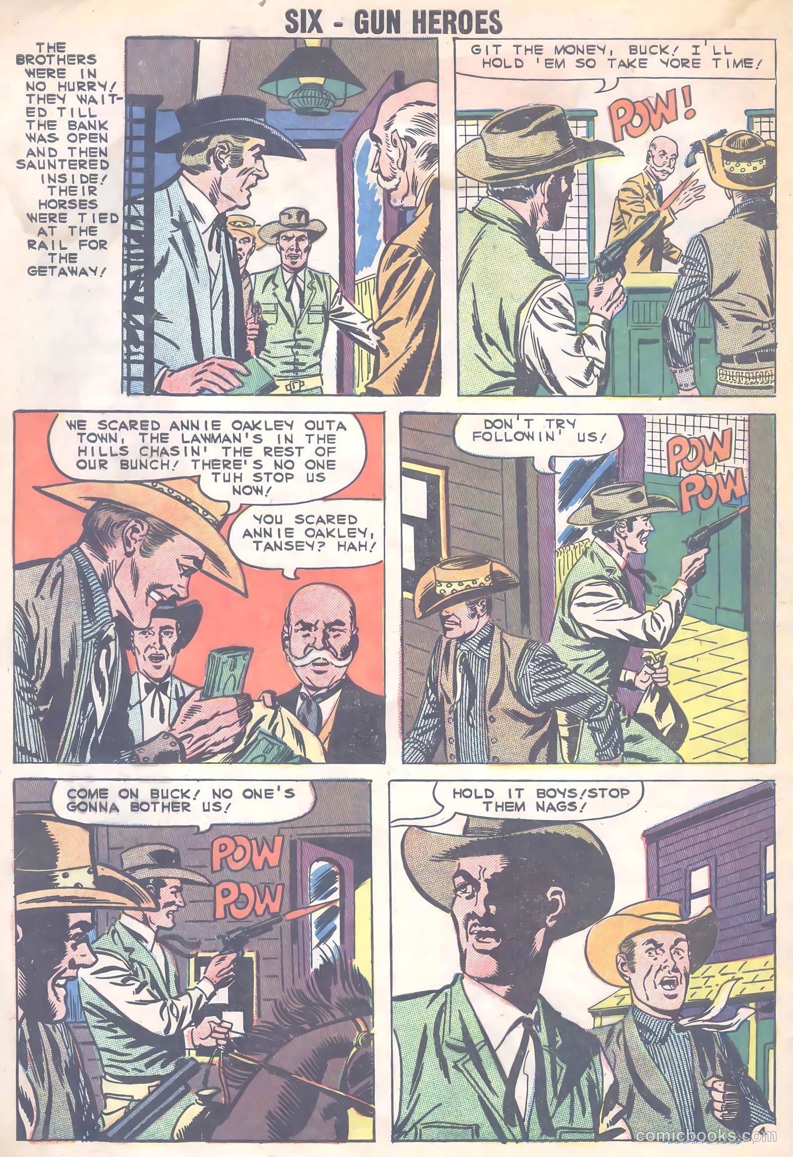 Six-Gun Heroes #58 (1960) — page 32 of 36