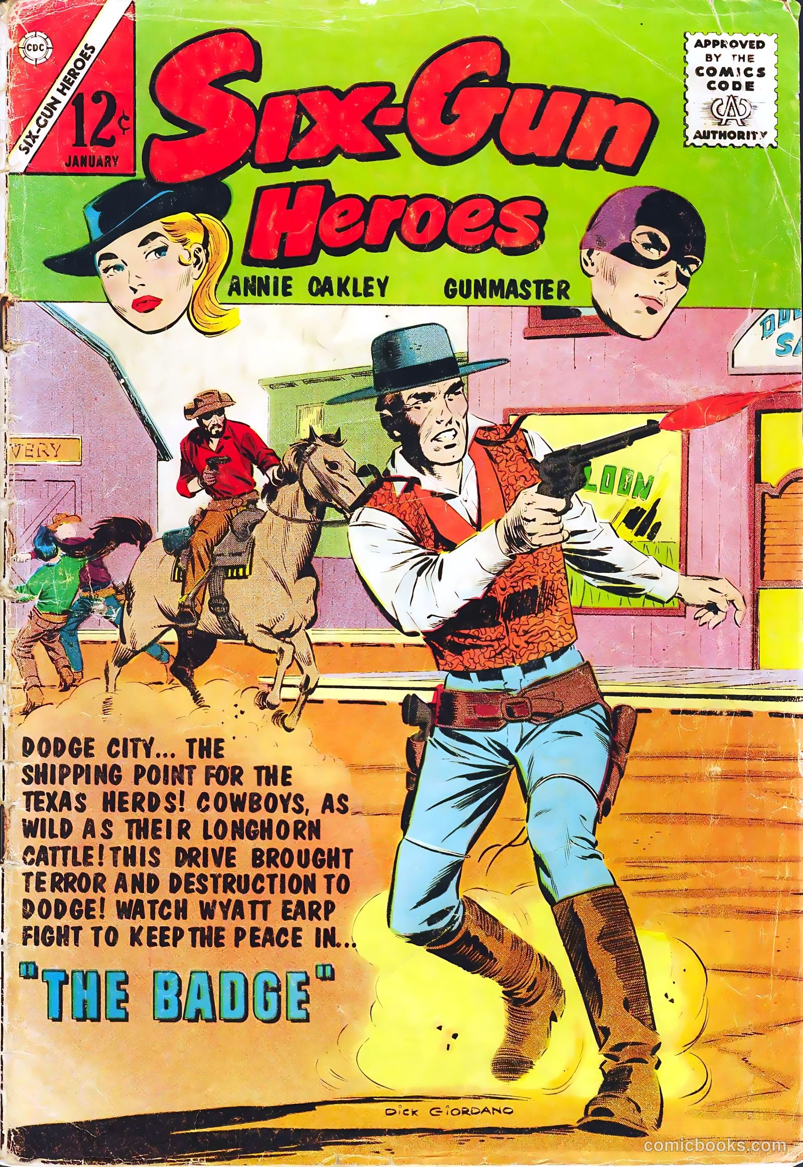 Six-Gun Heroes #72 cover