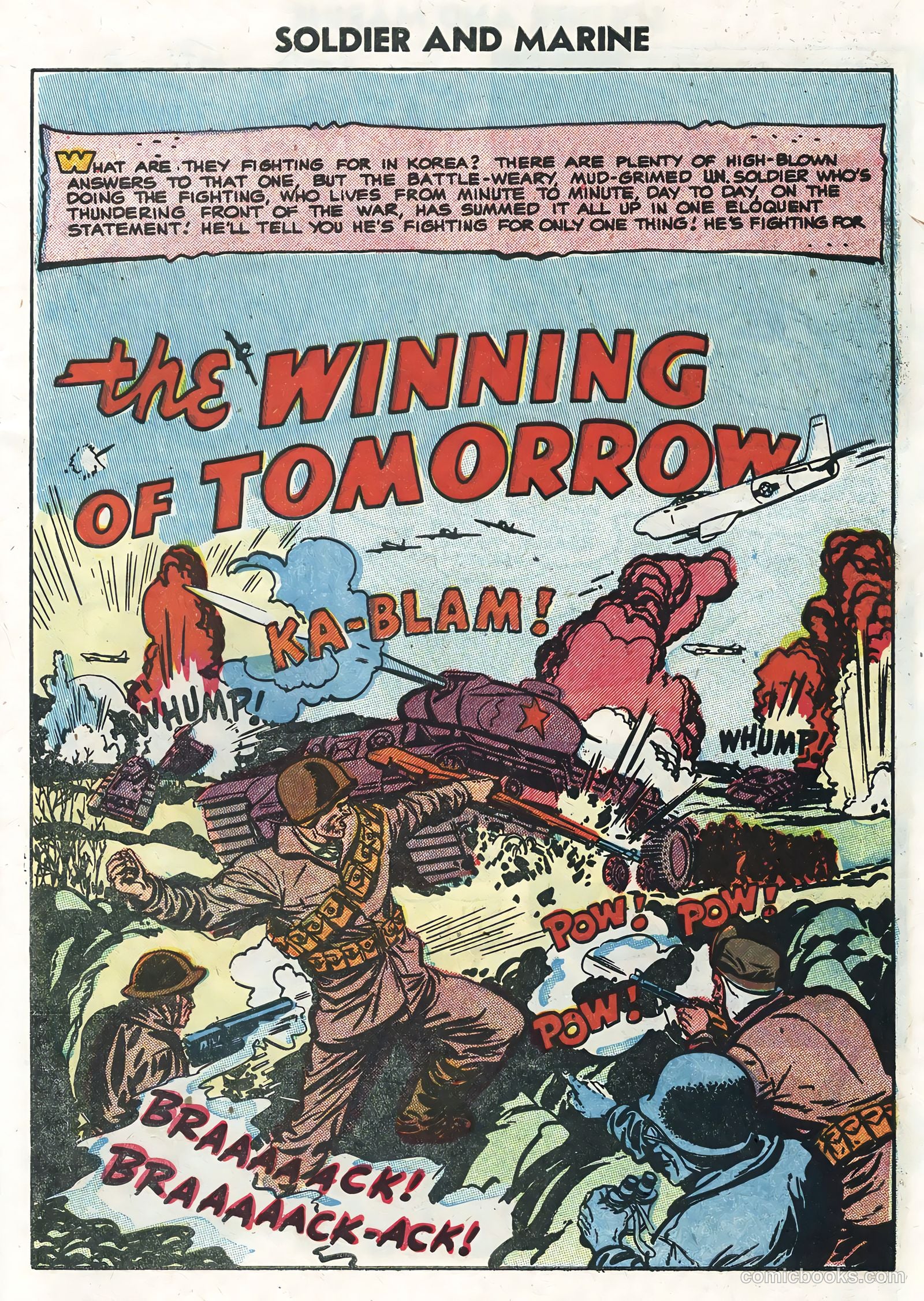 Soldier and Marine Comics #13 (1955, Charlton) — page 3 of 36