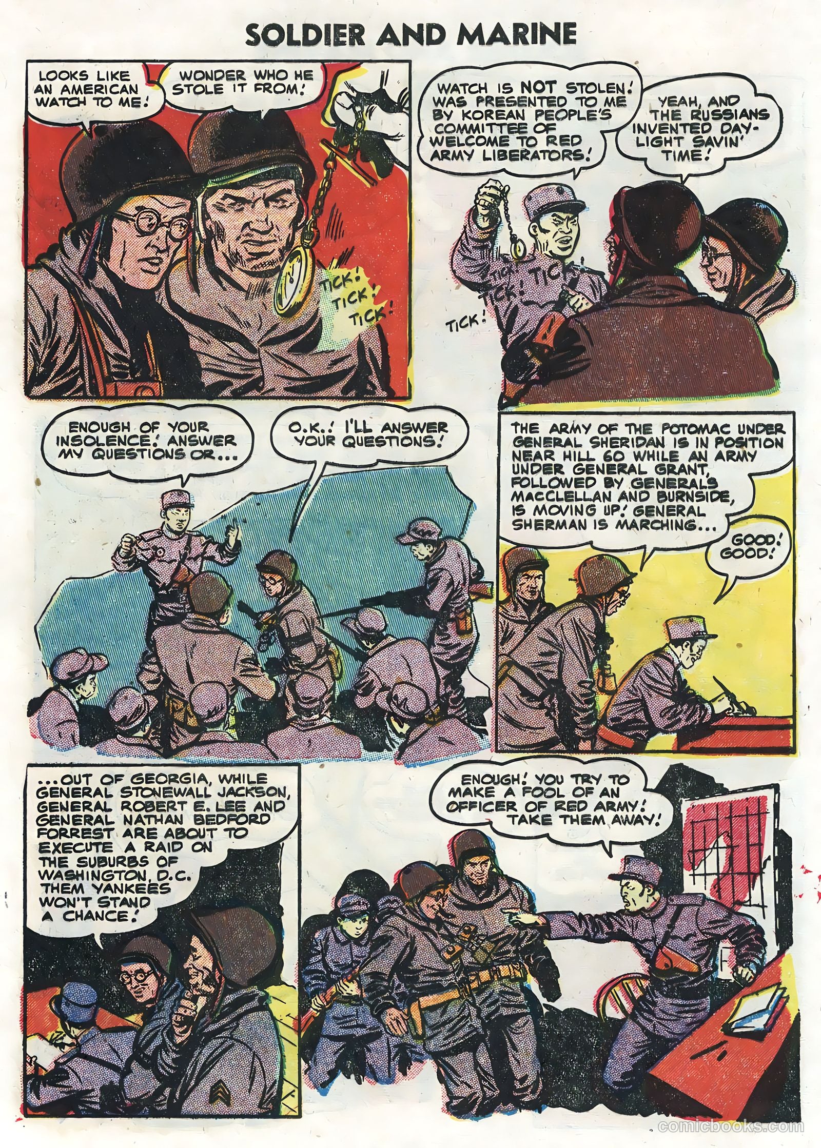 Soldier and Marine Comics #13 (1955, Charlton) — page 8 of 36