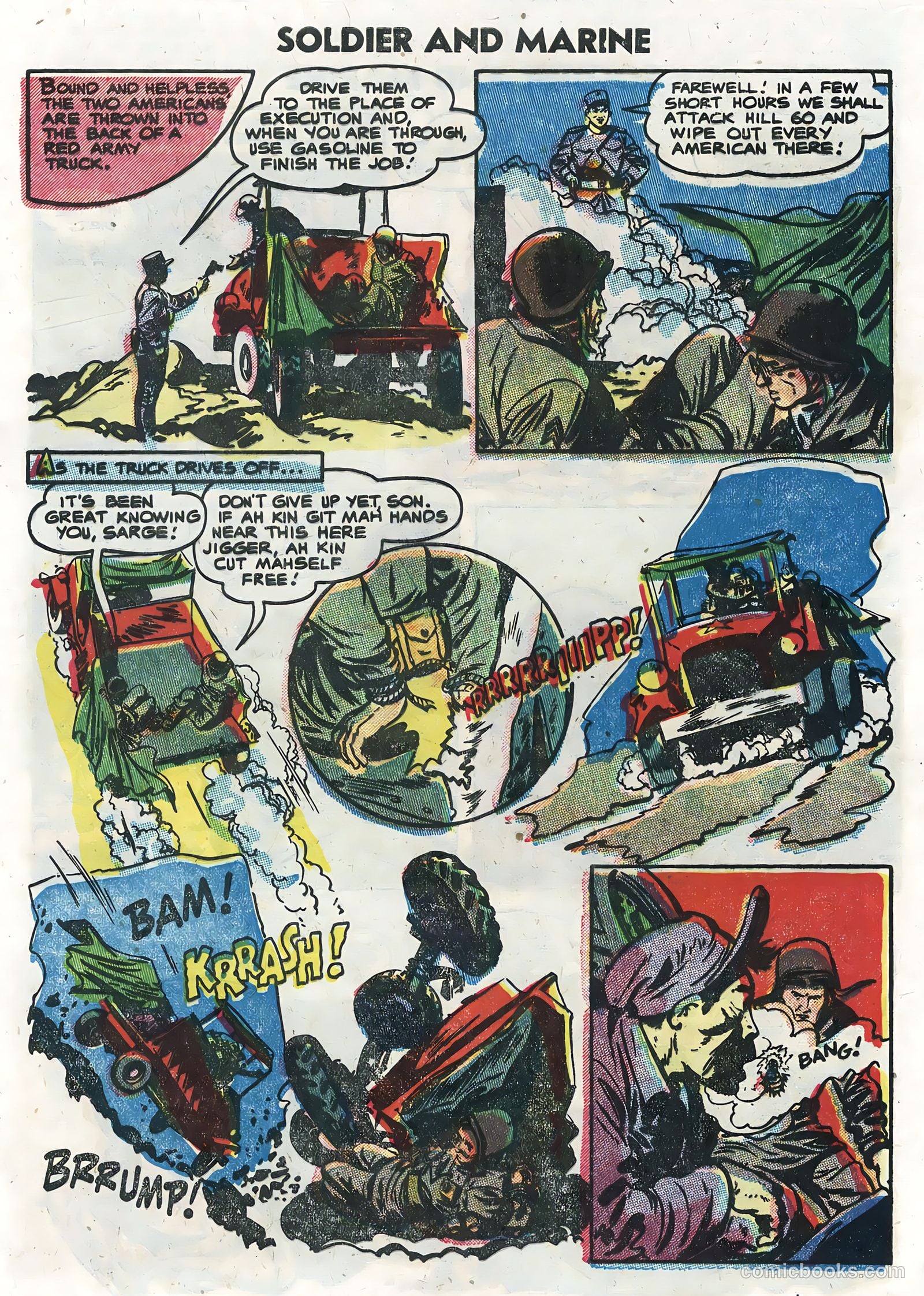 Soldier and Marine Comics #13 (1955, Charlton) — page 9 of 36