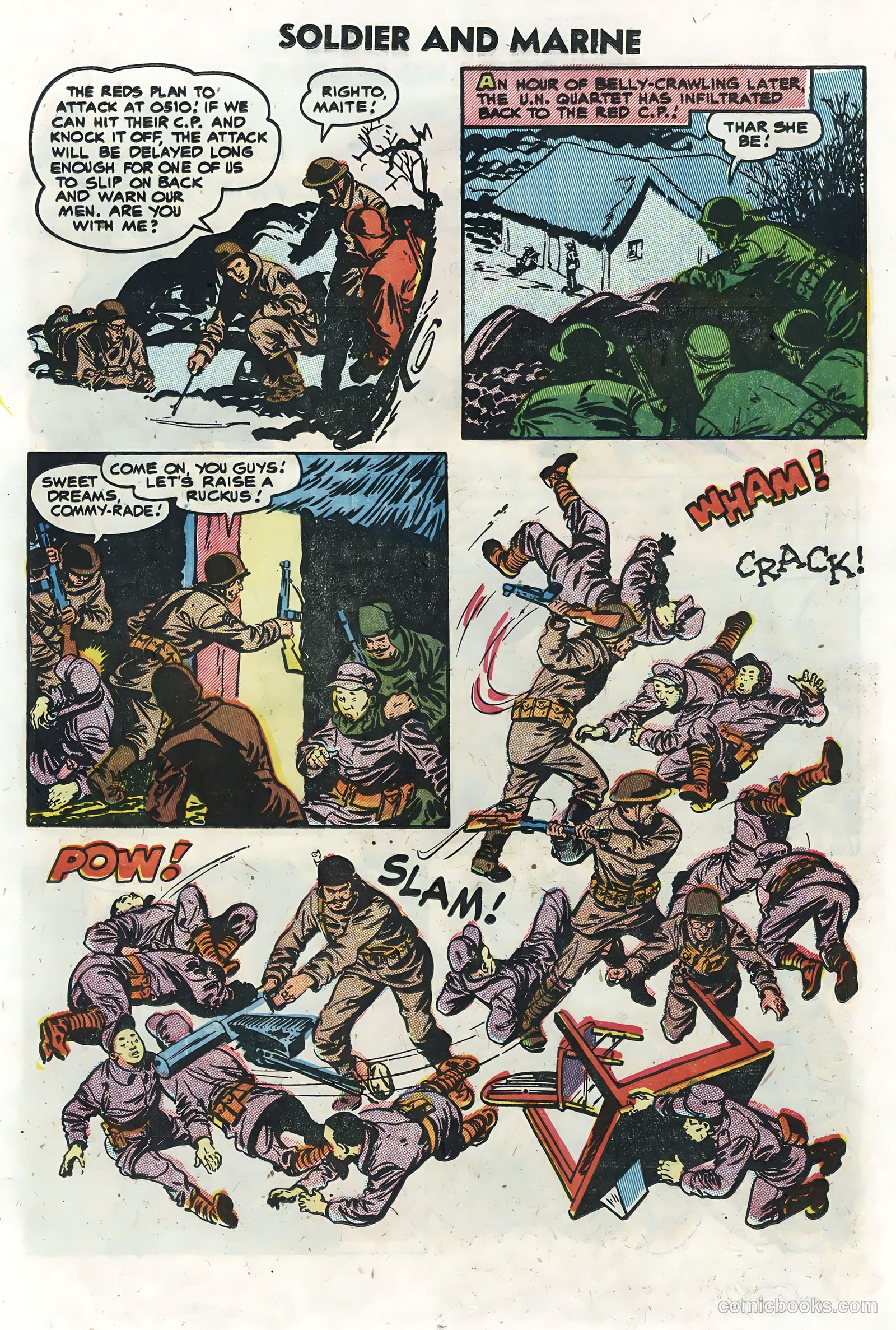 Soldier and Marine Comics #13 (1955, Charlton) — page 11 of 36