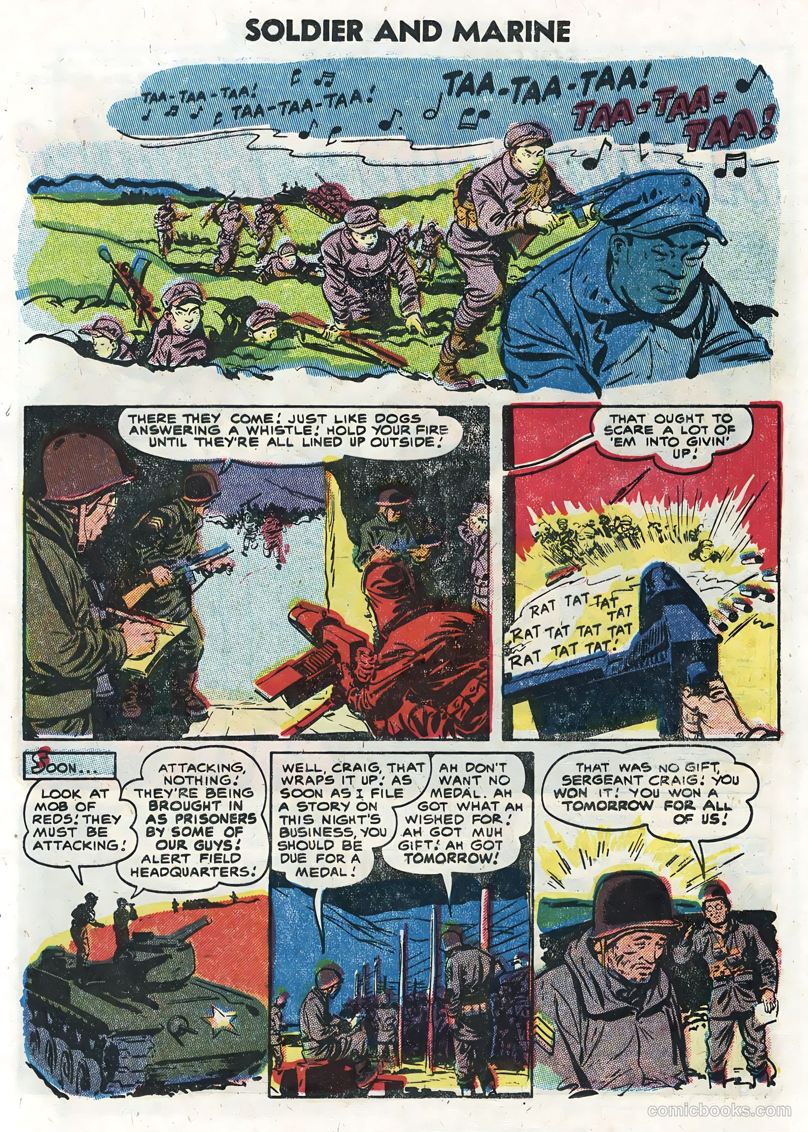 Soldier and Marine Comics #13 (1955, Charlton) — page 13 of 36