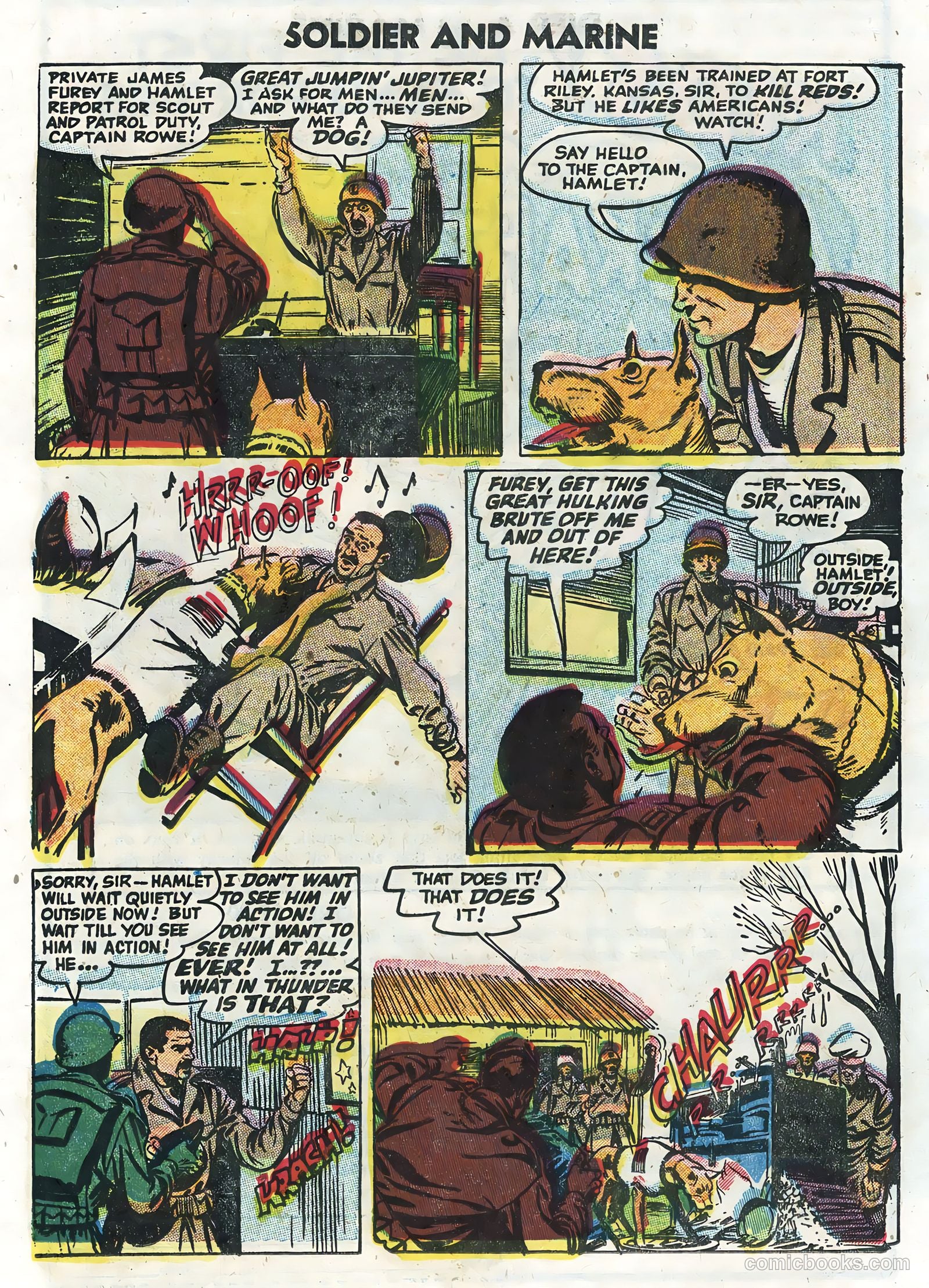 Soldier and Marine Comics #13 (1955, Charlton) — page 16 of 36