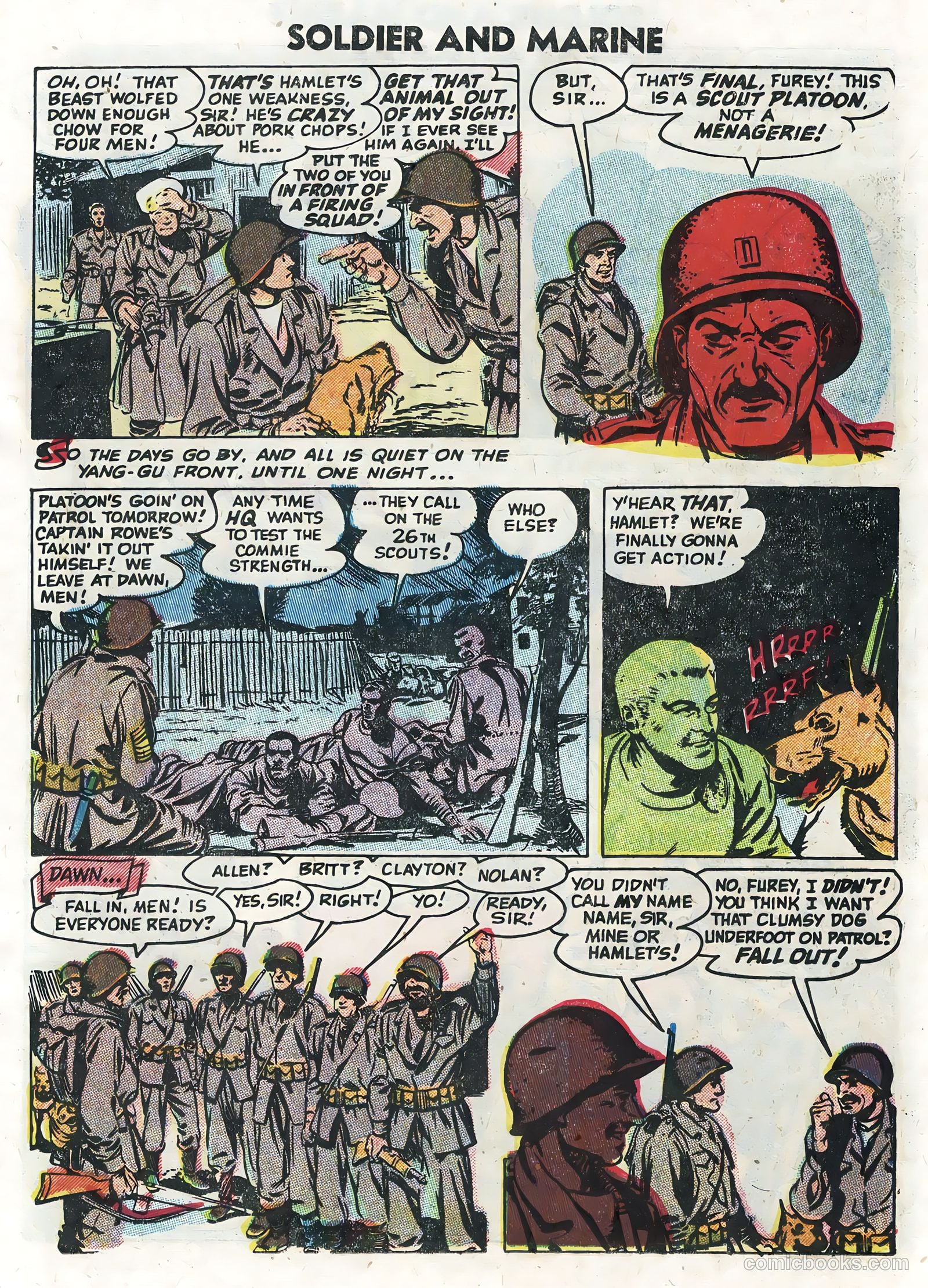 Soldier and Marine Comics #13 (1955, Charlton) — page 17 of 36
