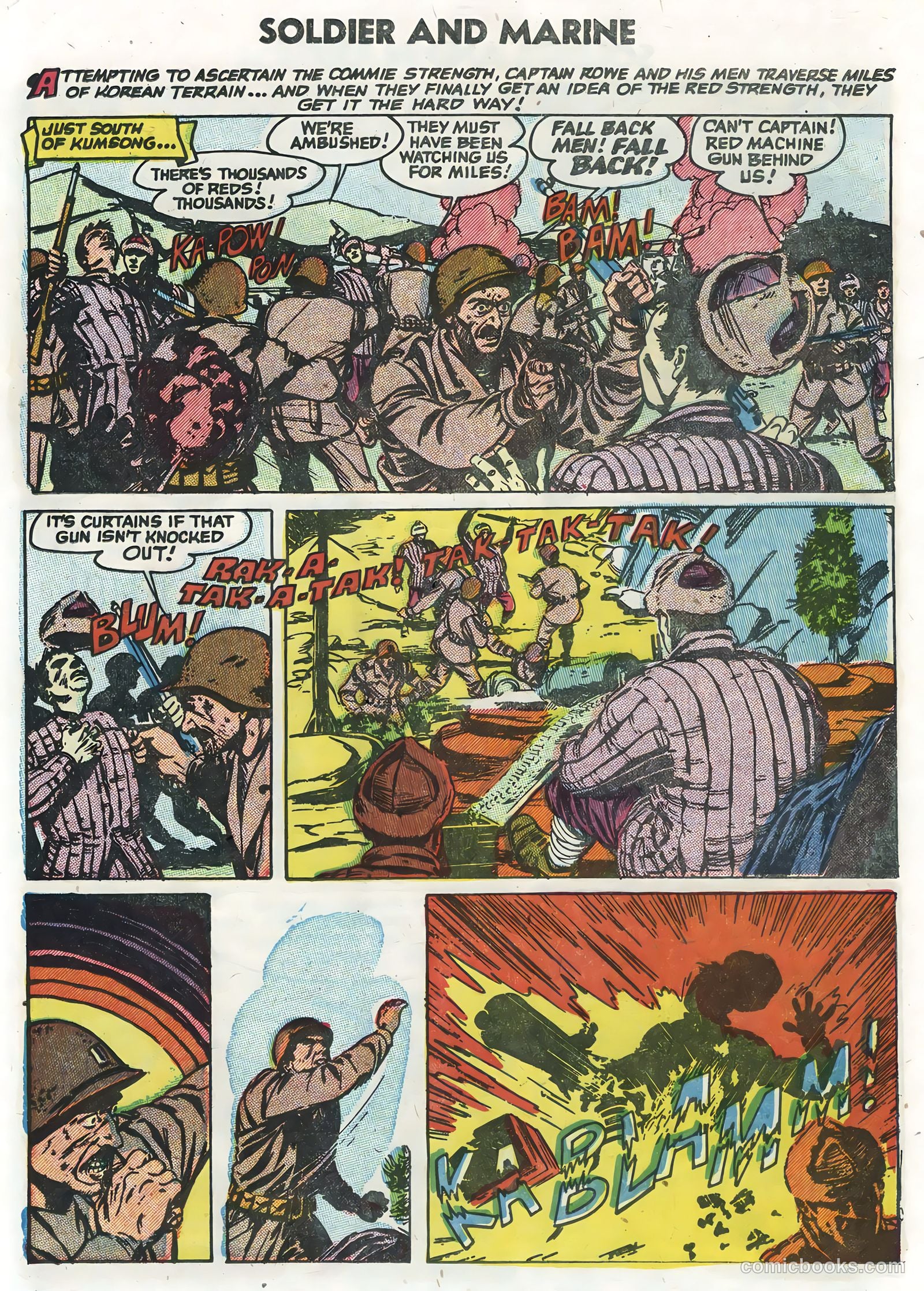 Soldier and Marine Comics #13 (1955, Charlton) — page 19 of 36