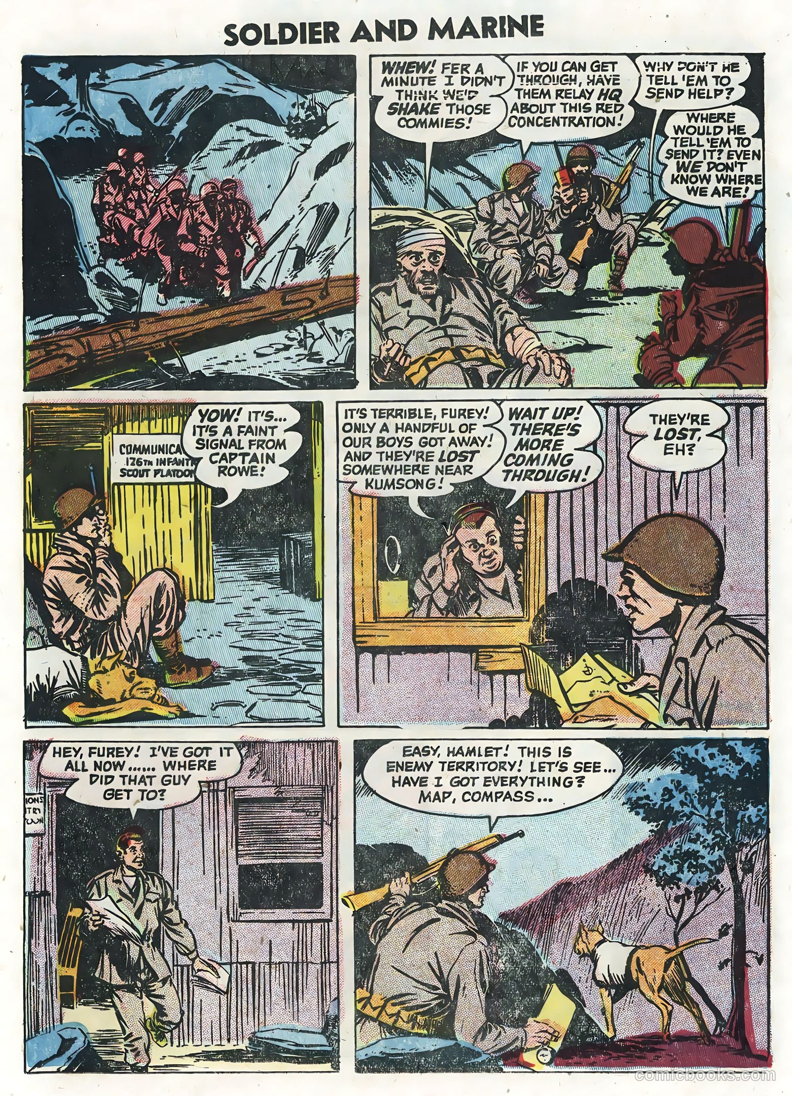 Soldier and Marine Comics #13 (1955, Charlton) — page 20 of 36