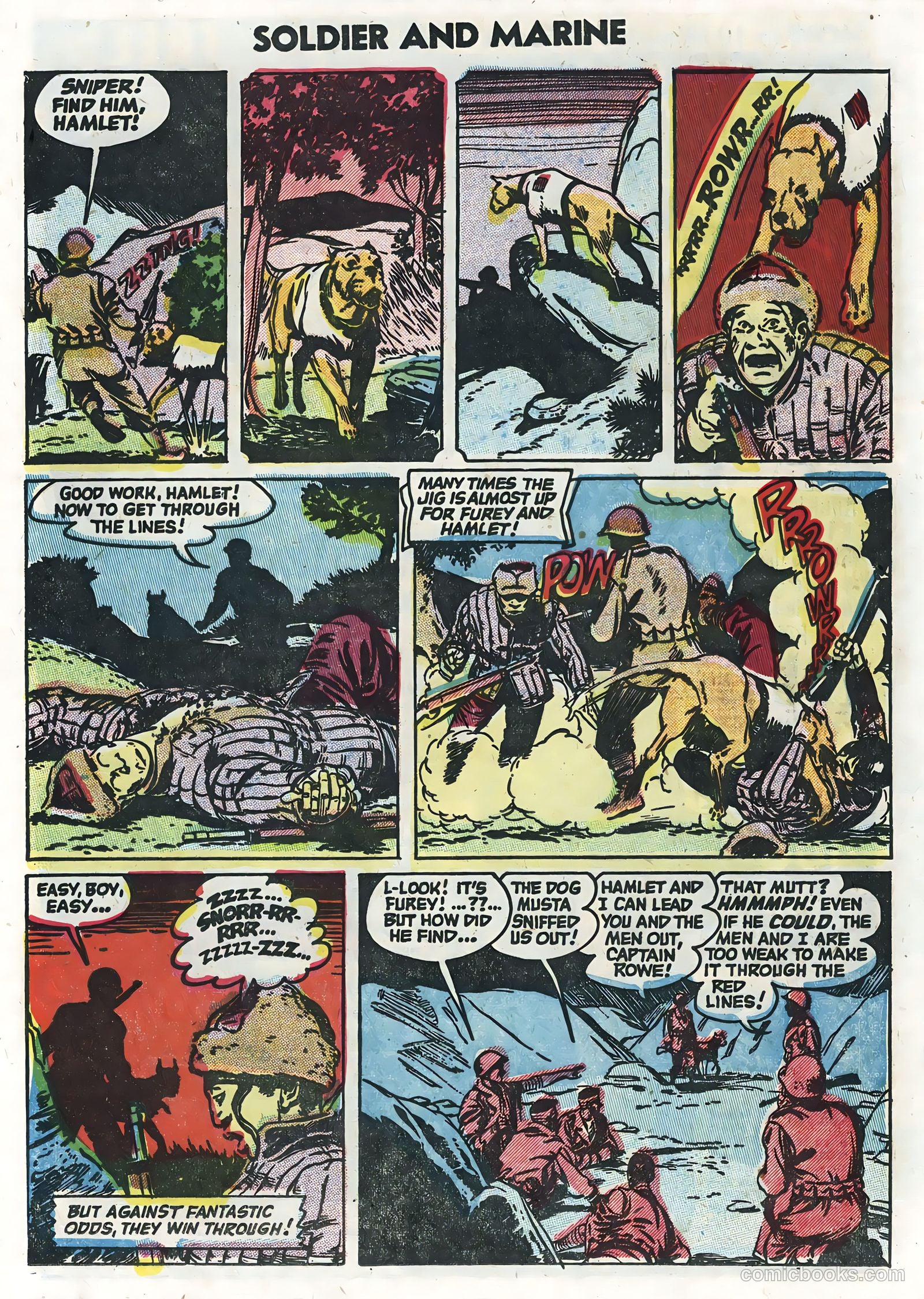 Soldier and Marine Comics #13 (1955, Charlton) — page 21 of 36