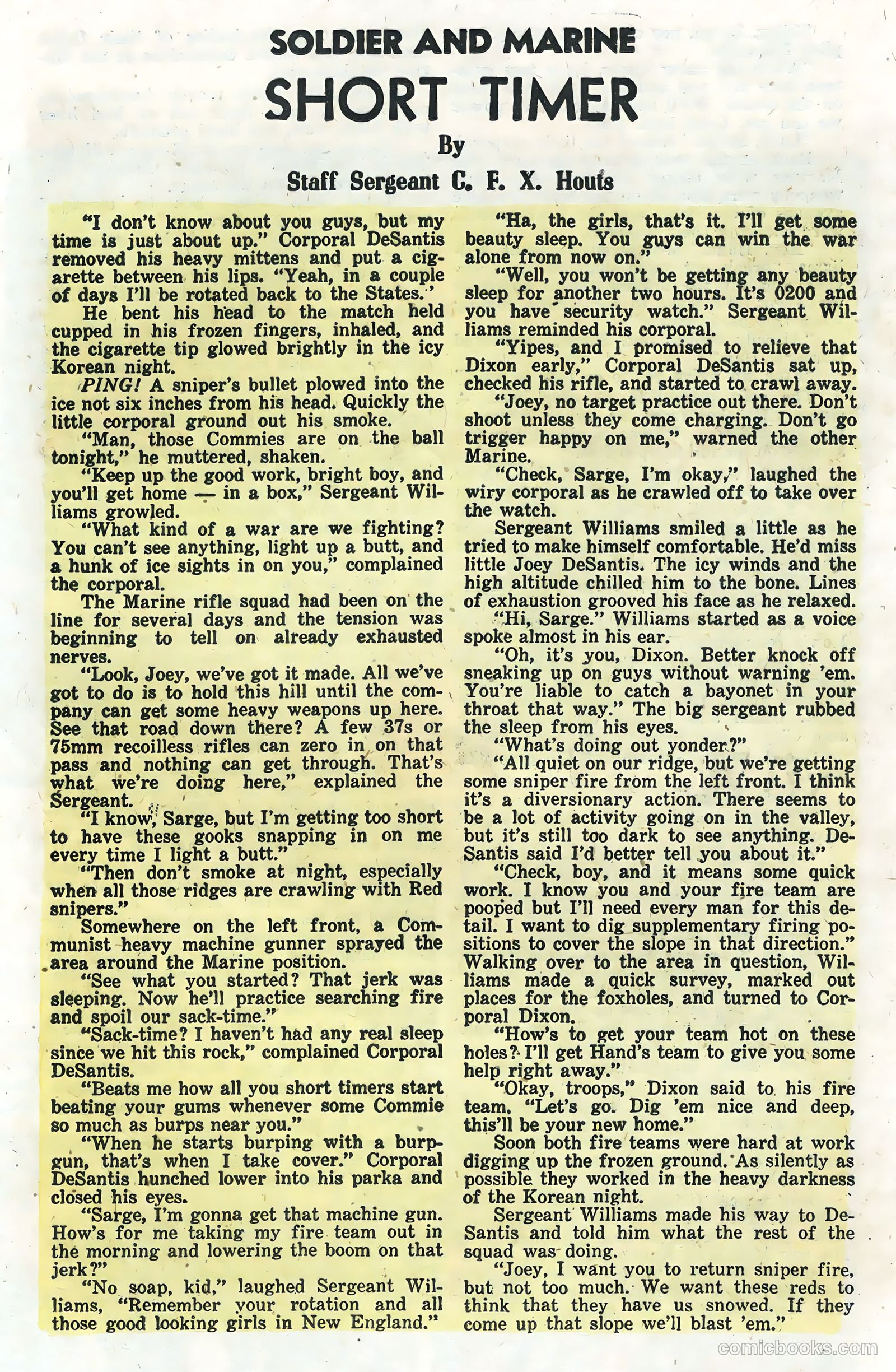 Soldier and Marine Comics #13 (1955, Charlton) — page 25 of 36