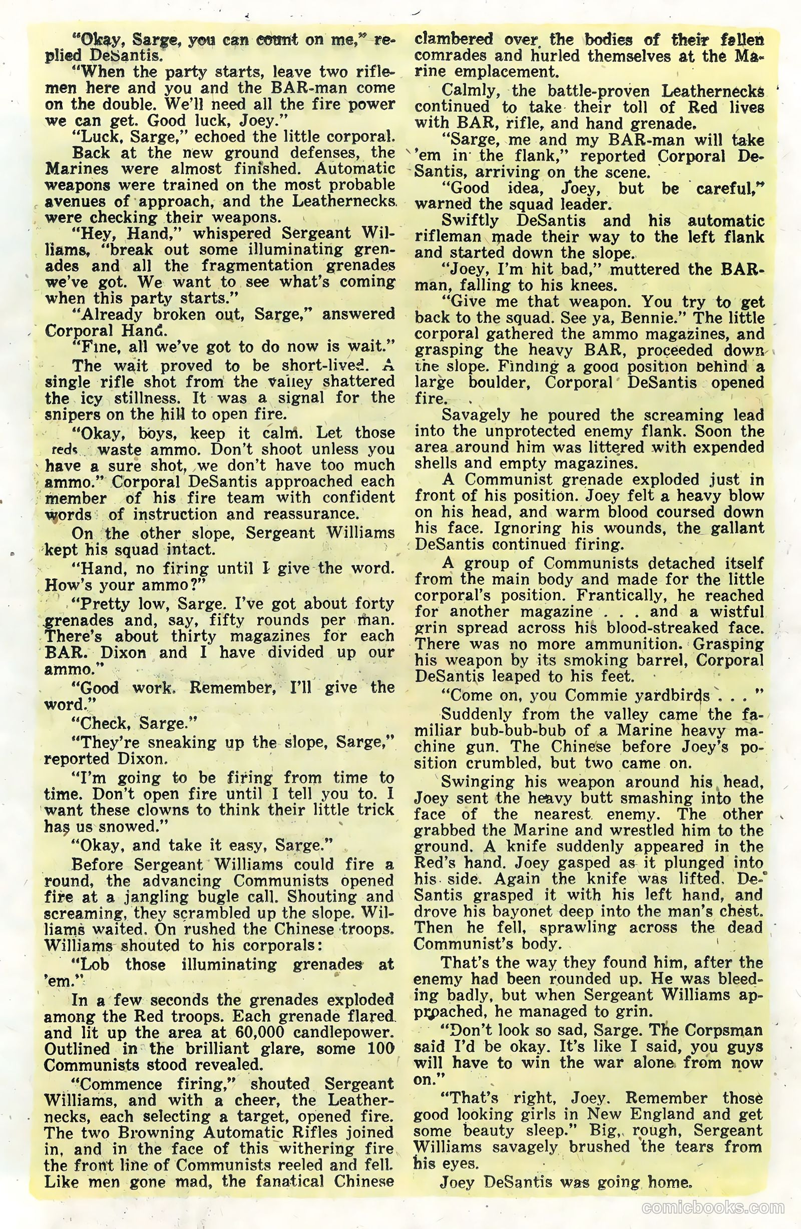 Soldier and Marine Comics #13 (1955, Charlton) — page 26 of 36
