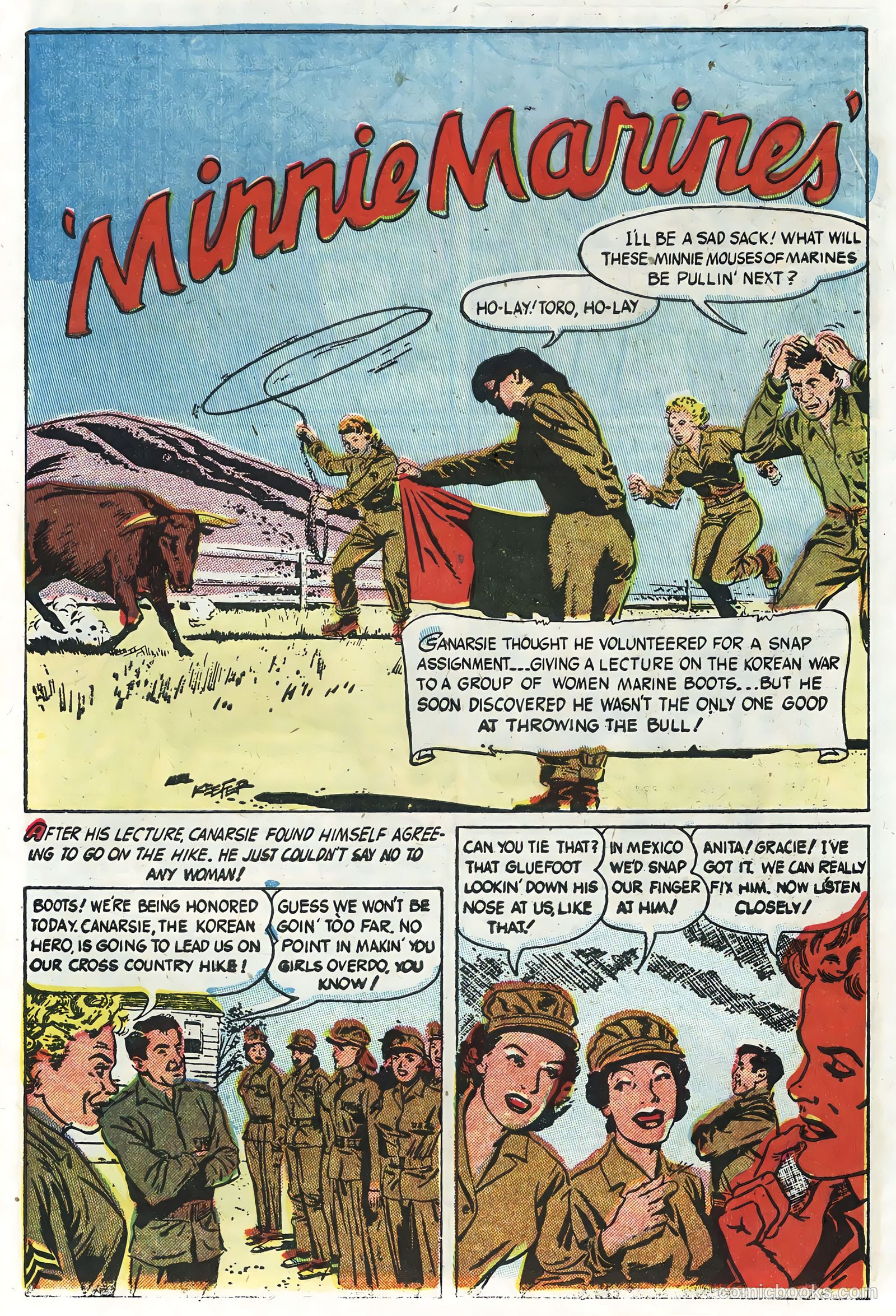 Soldier and Marine Comics #13 (1955, Charlton) — page 27 of 36