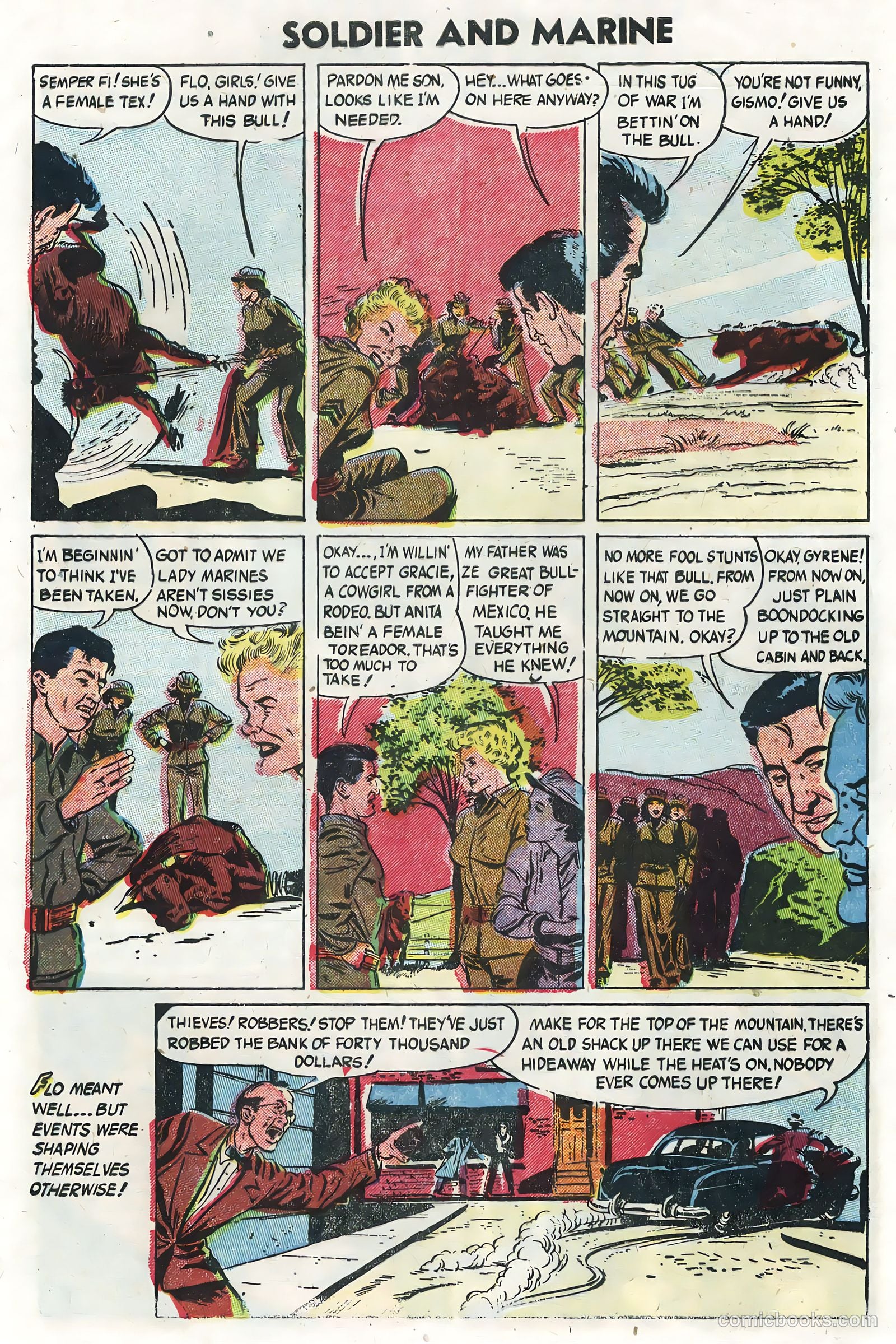 Soldier and Marine Comics #13 (1955, Charlton) — page 29 of 36