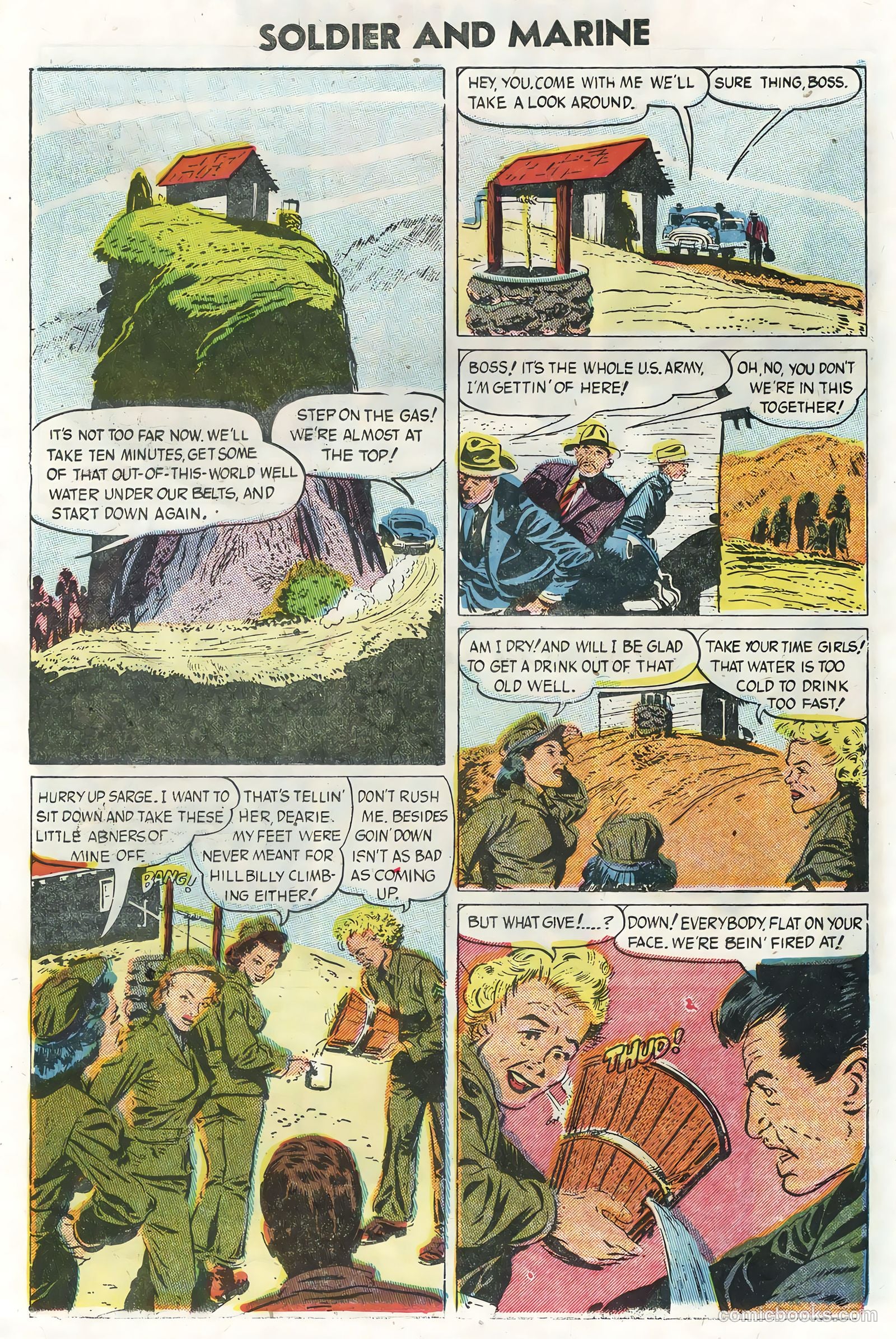 Soldier and Marine Comics #13 (1955, Charlton) — page 30 of 36