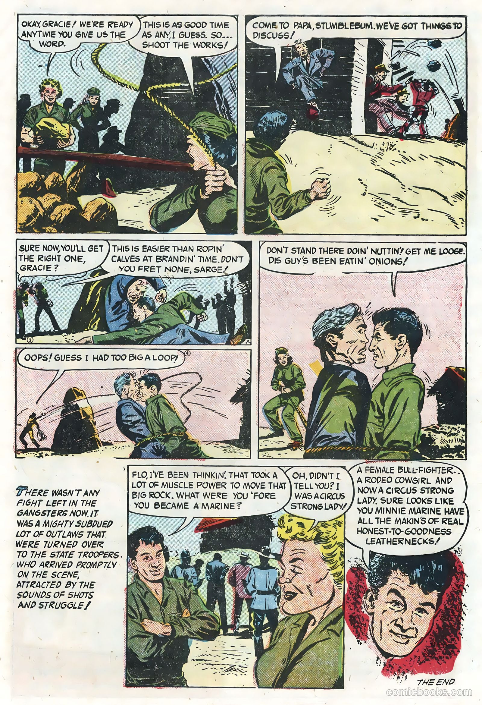 Soldier and Marine Comics #13 (1955, Charlton) — page 33 of 36