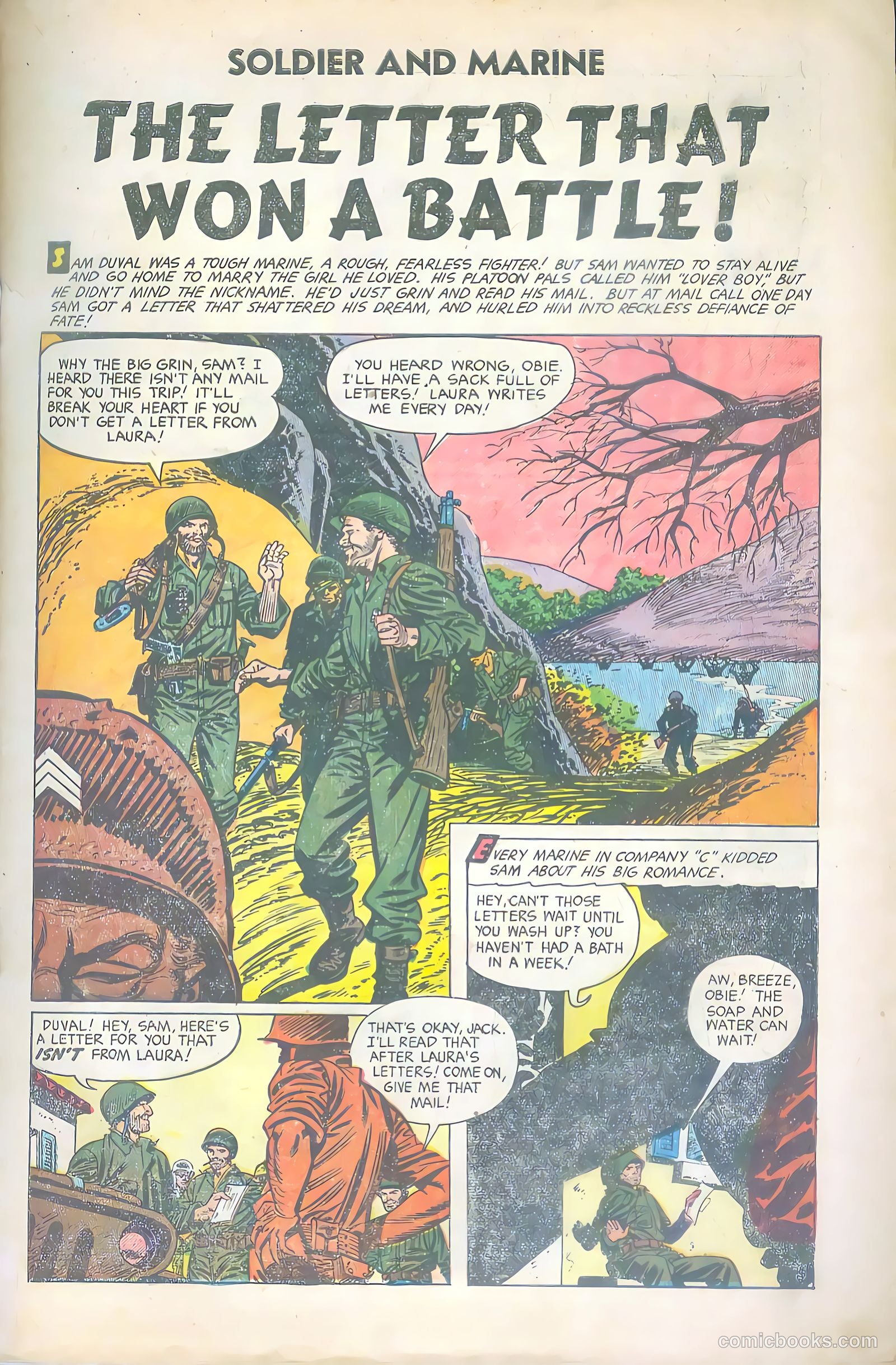 Soldier and Marine Comics #14 (1955) — page 3 of 36