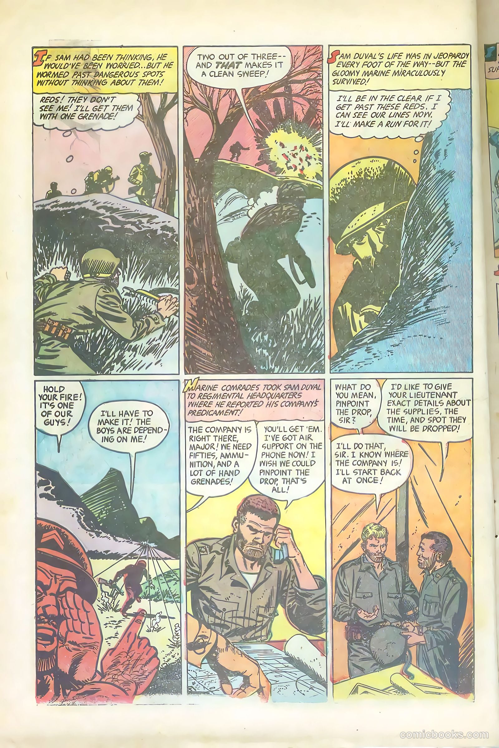 Soldier and Marine Comics #14 (1955) — page 8 of 36